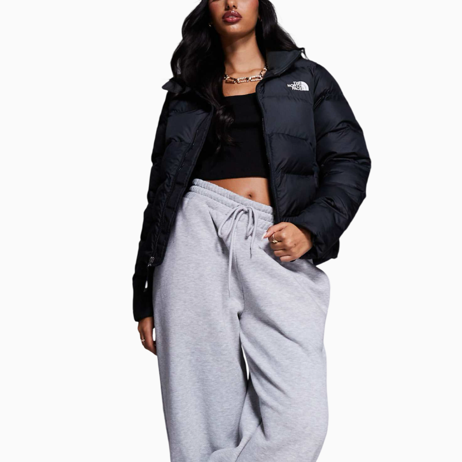 Дамски черно яке The North Face Women Jacket NF0A89JDKT0 Front View