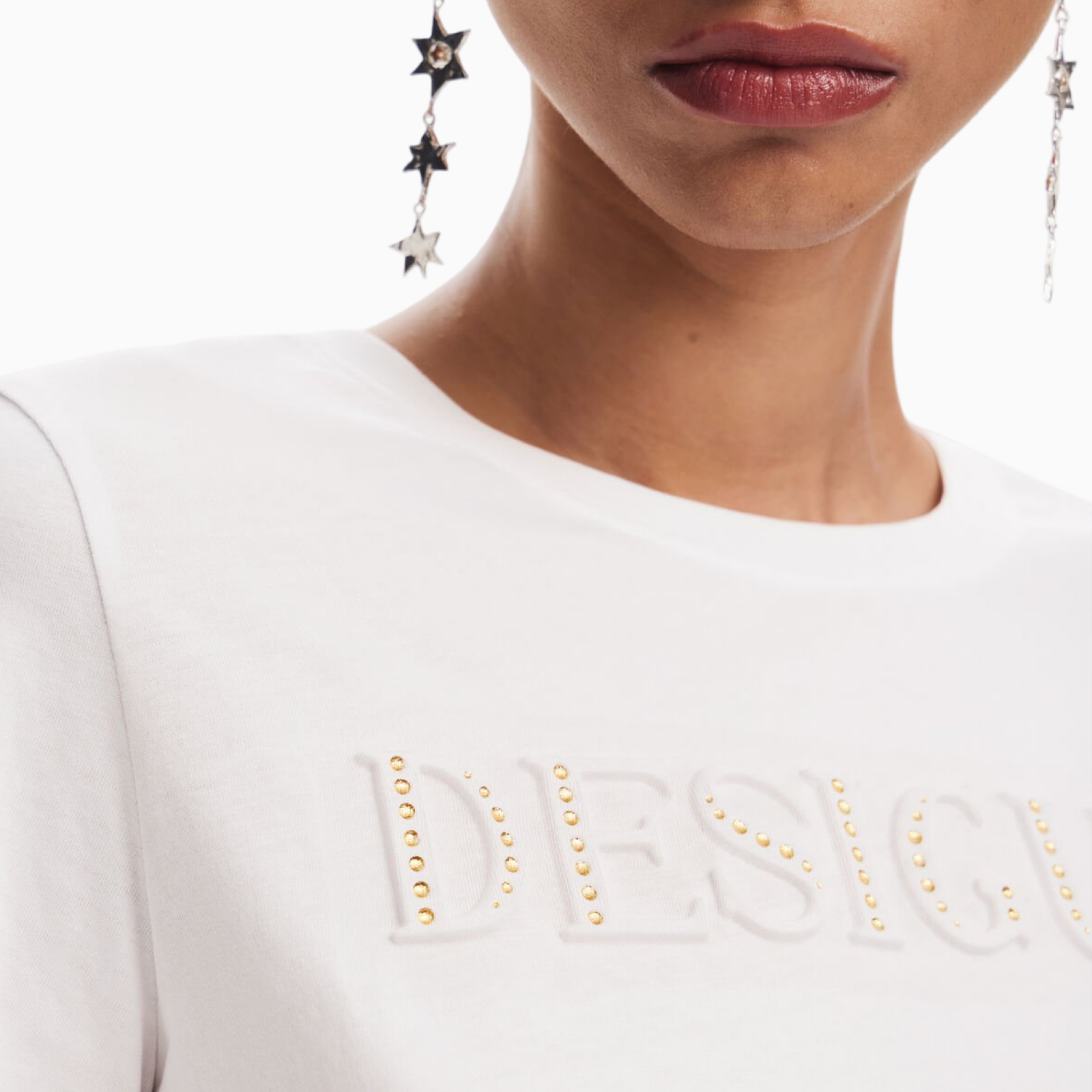 Дамска бяла тениска Desigual 25SWTK17