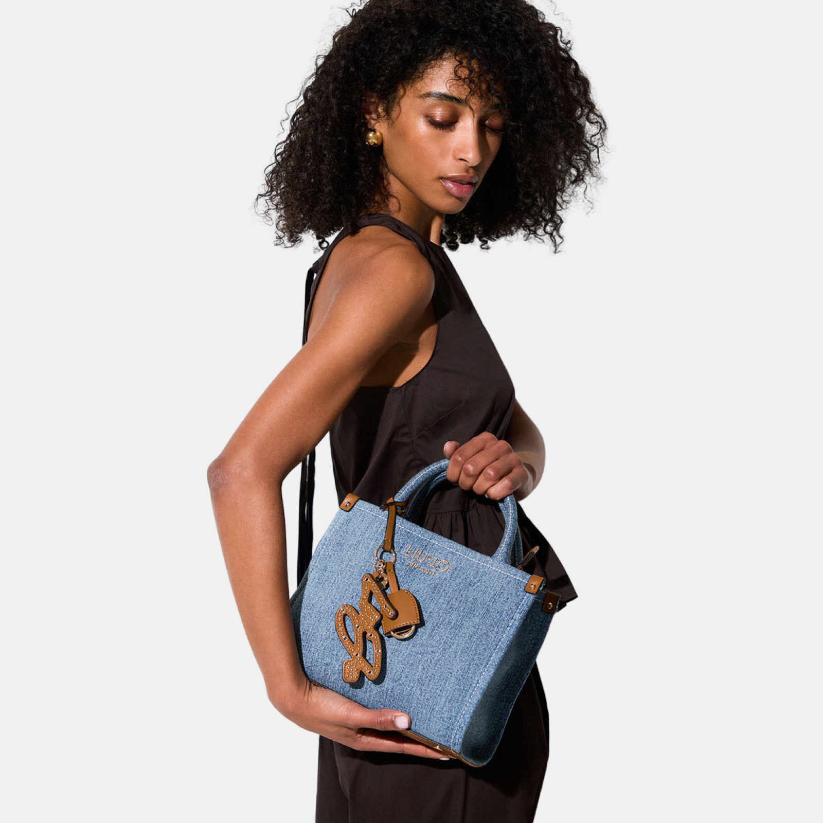 Дамска дънкова чанта Liu Jo Women Denim Handbag AA6192 T377A 74015 Model View