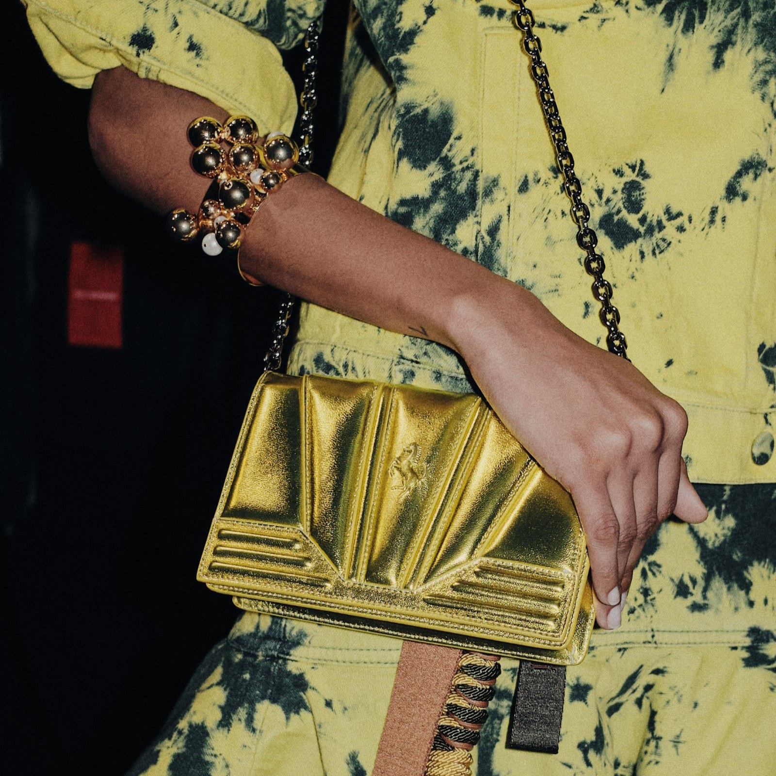 Ferrari GT Patent Leather Bag Model View