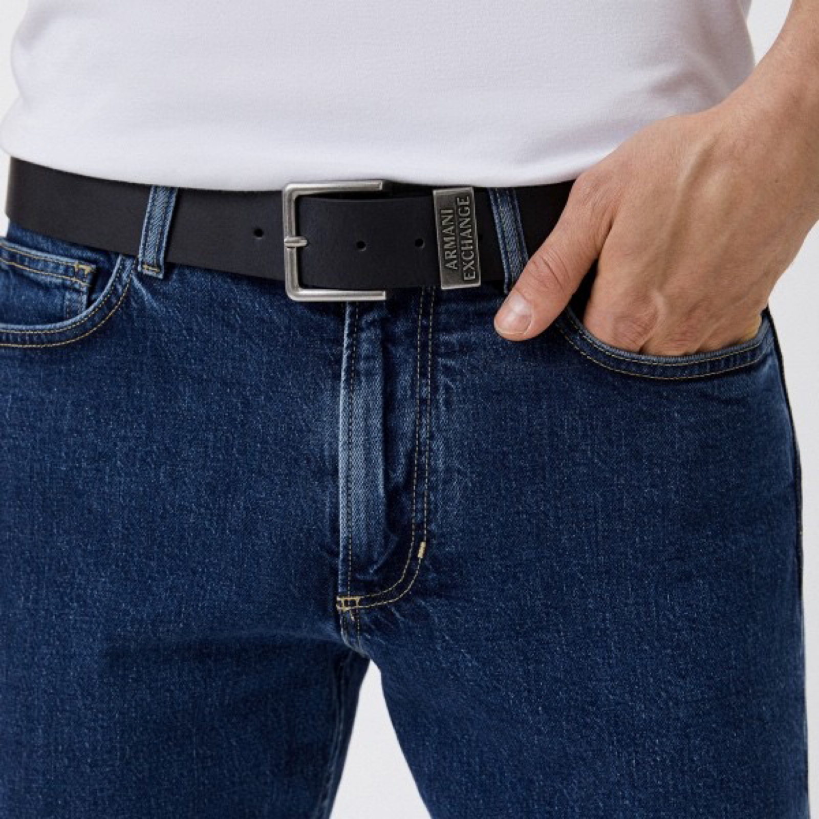 Мъжки колан Armani Exchange Men Belt 951186 CC528 00020 Model View