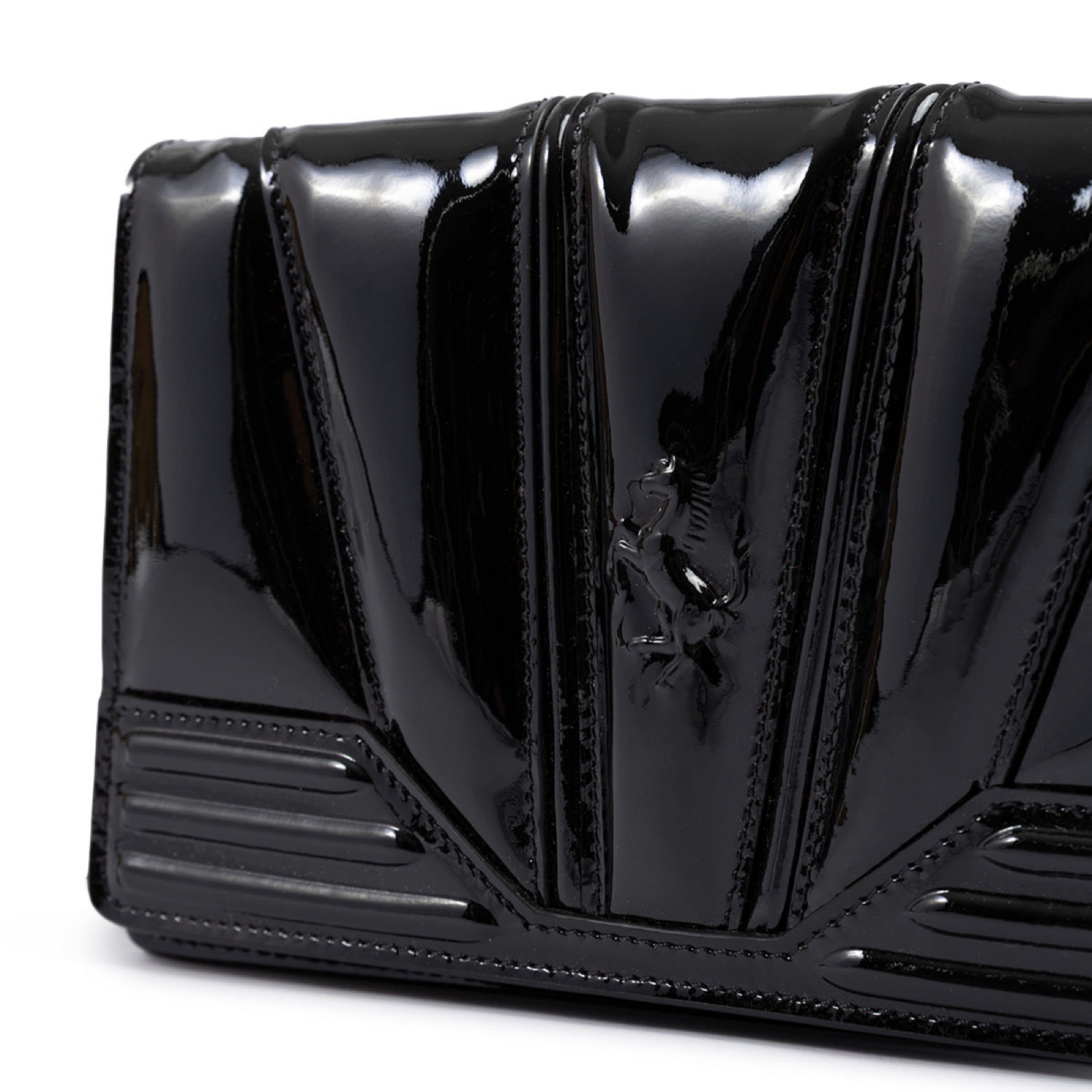 Ferrari GT Patent Leather Bag Close-Up