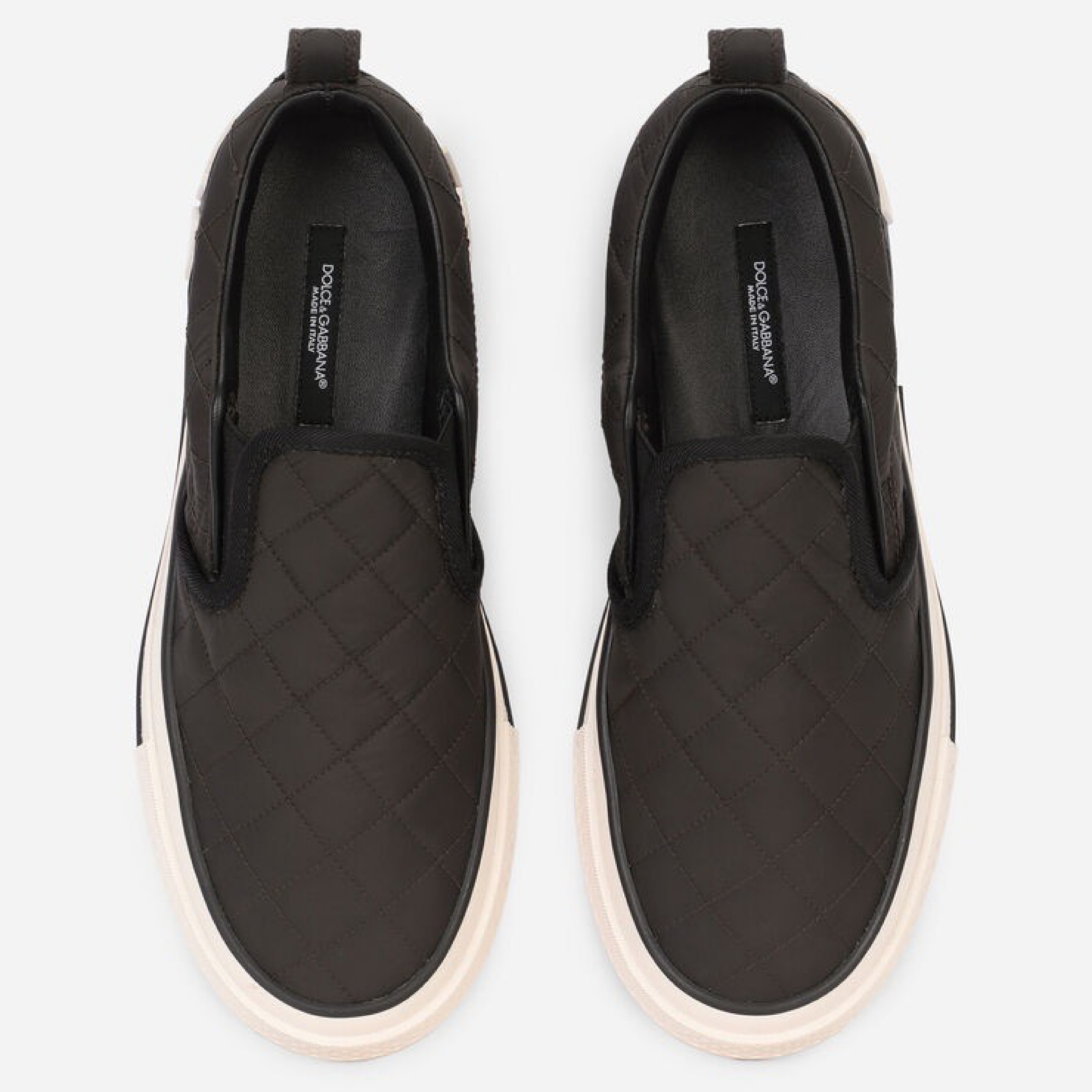 Dolce & Gabbana Custom 2.0 Quilted Slip On Sneakers CK1803 AQ1838 B956 Top View