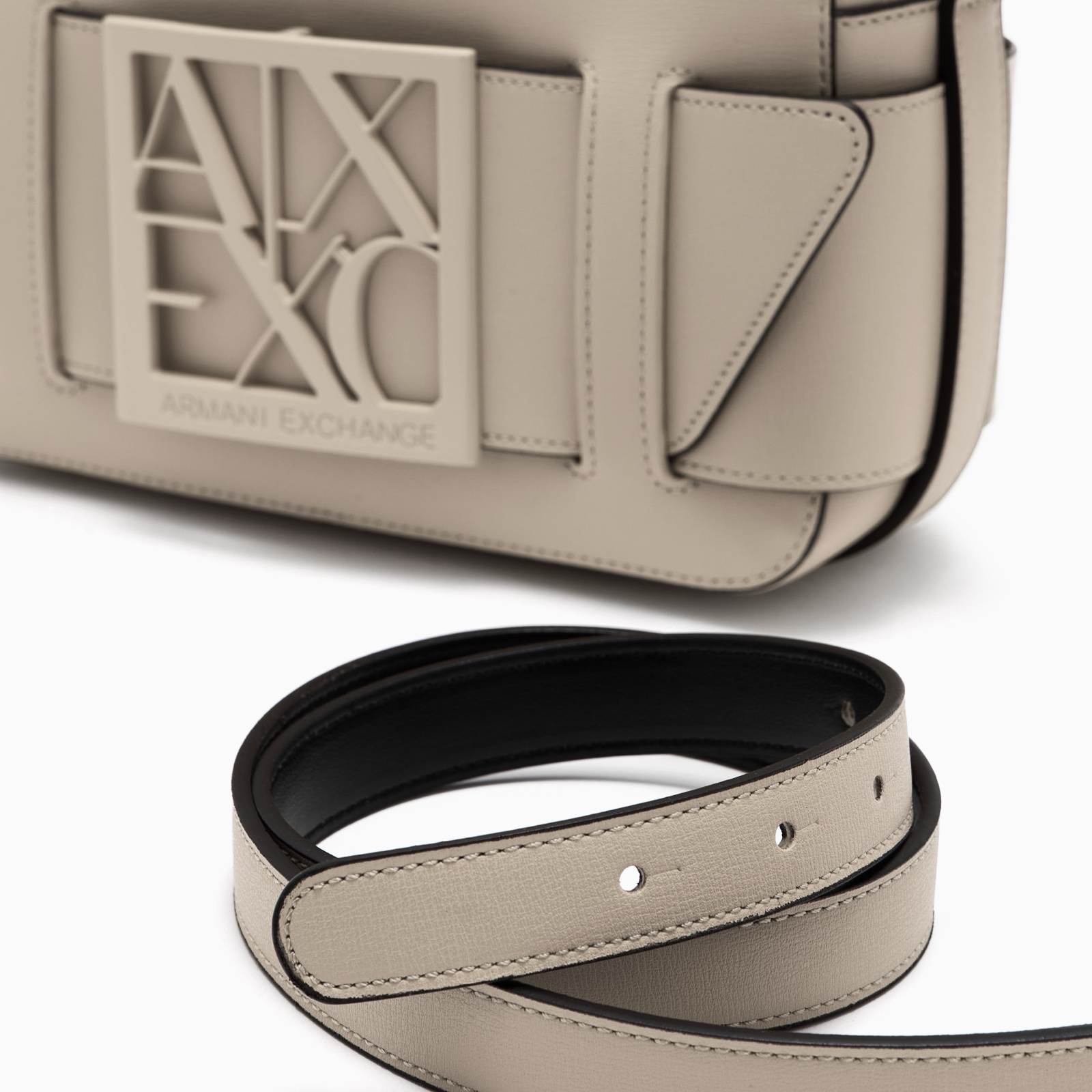 Дамска бежова чанта Armani Exchange Women Crossbody Bag 942699 0A874 U1092 Close-Up