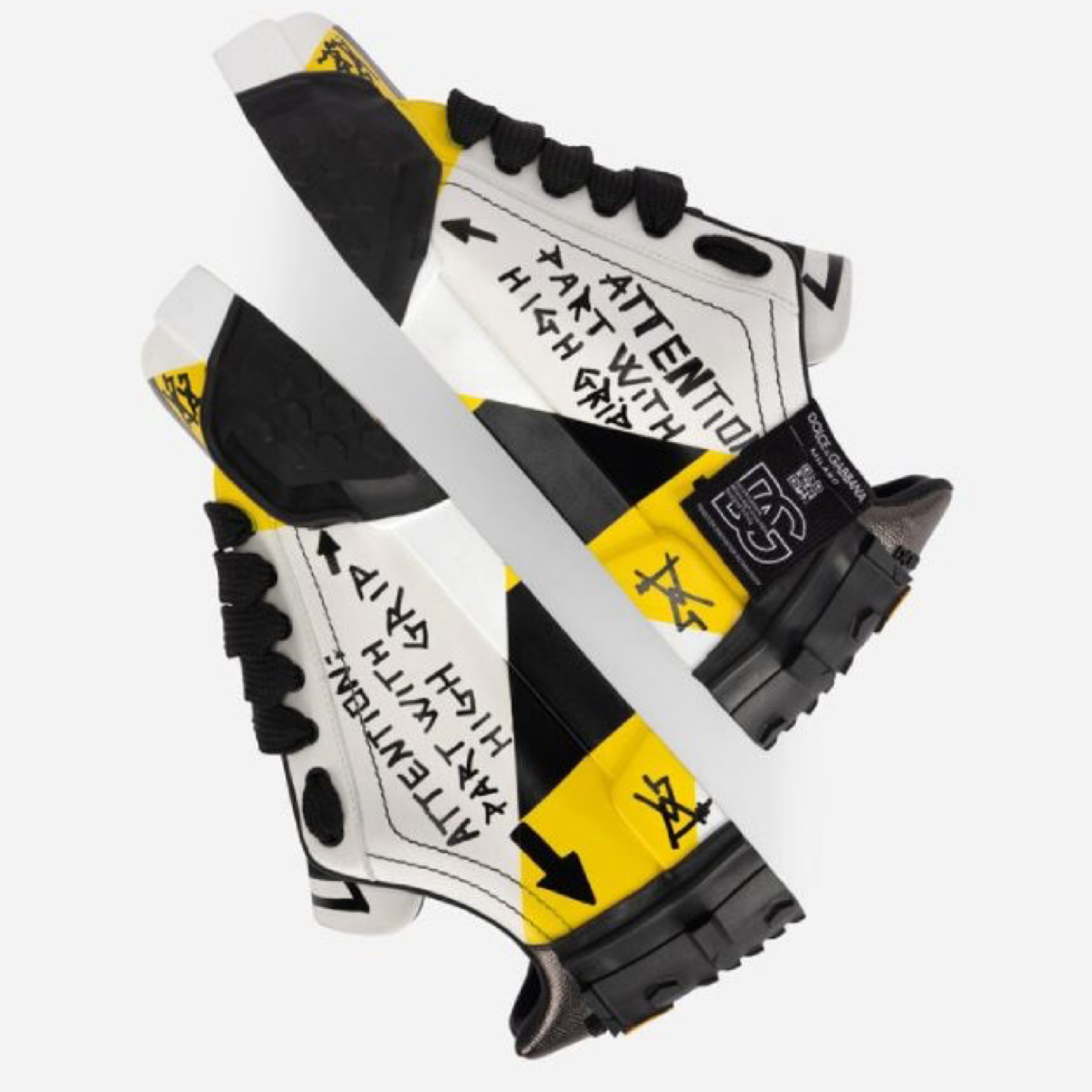 Dolce & Gabbana Portofino Graffiti Men Sneakers CS1761 AH450 8B441 Top View