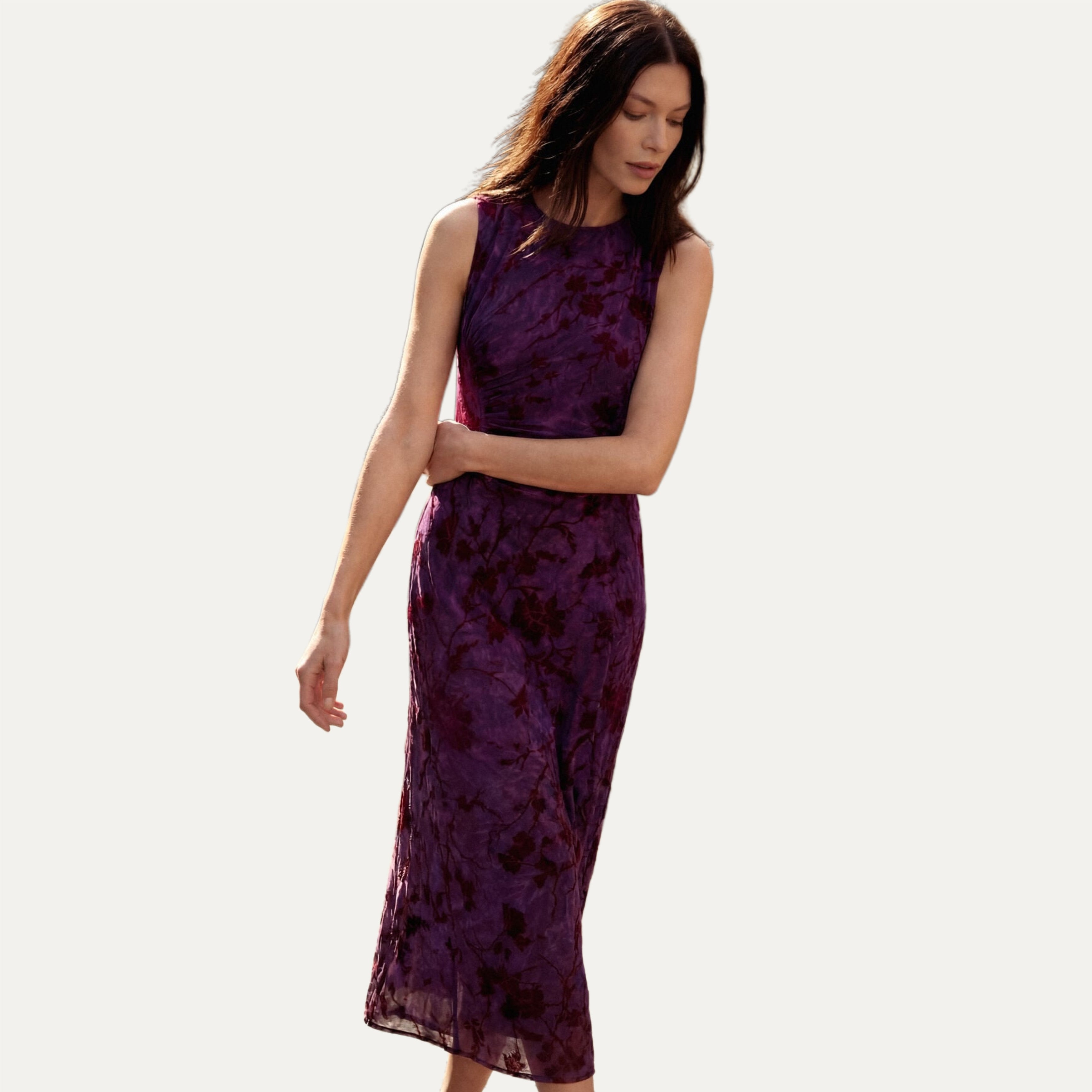 Лилава дамска рокля Desigual women’s dress 25WWVK33 3028 Front view