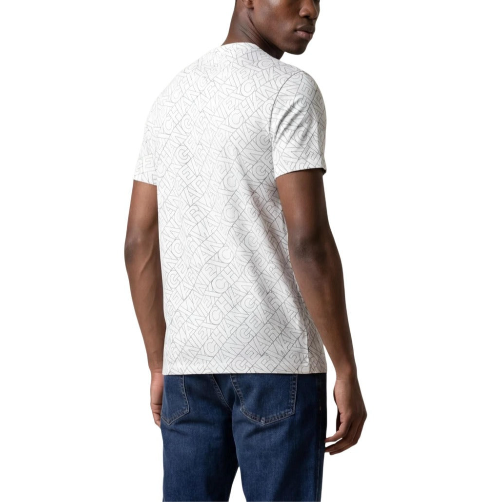 Мъжка бяла тениска Armani Exchange Men T-shirt XM002783 AF10356 F1167 Back View