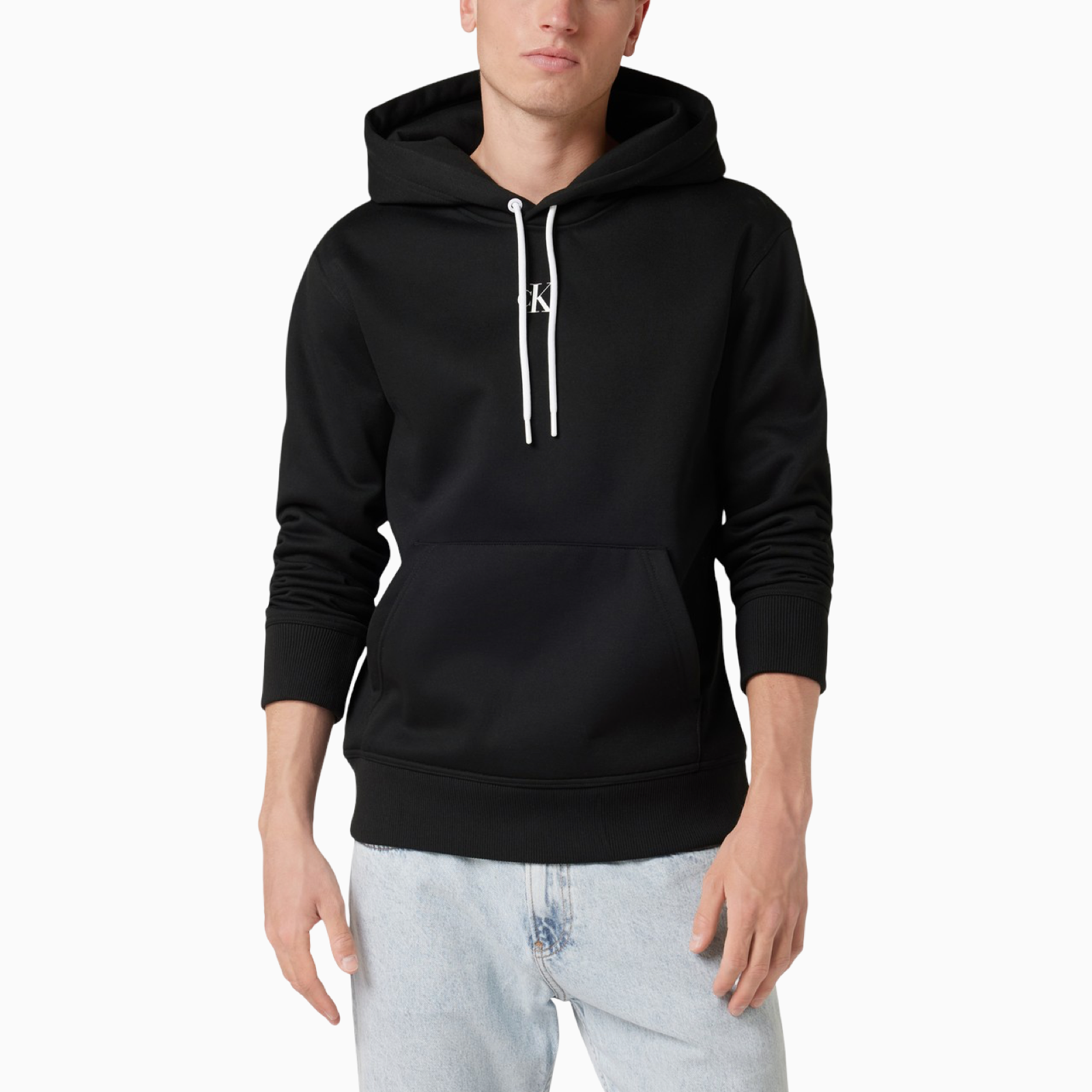 Мъжко черно худи Calvin Klein Jeans Men Hoodie J30J323435 Front View