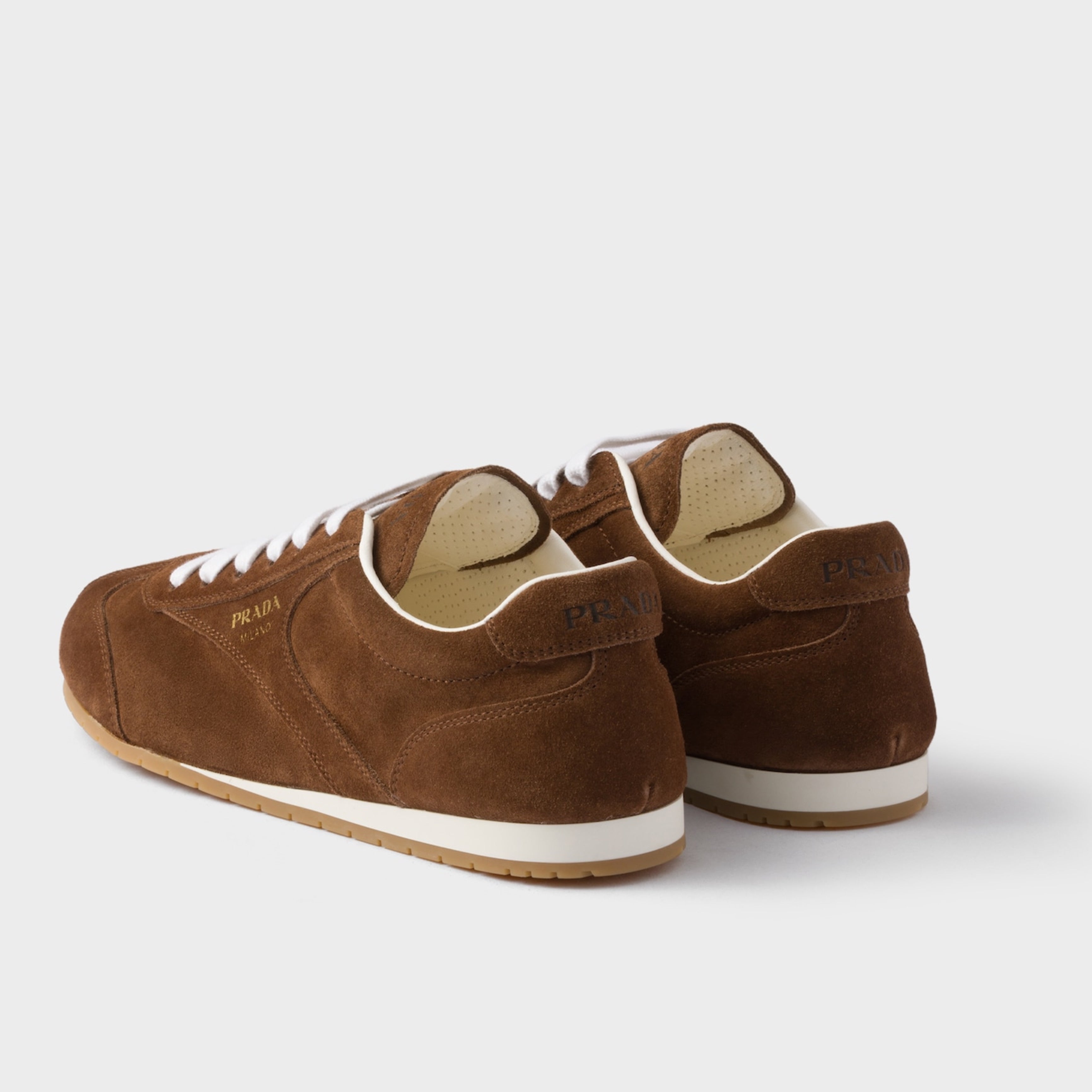 Дамски спортни обувки Women’s sneakers Prada 1E152OF020054F0324 Brown heels view