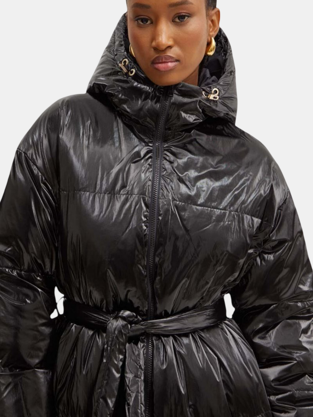 Дамско дълго яке Women's long jacket Armani Exchange 6DYL32 YN1YZ 1200 Black Close-Up