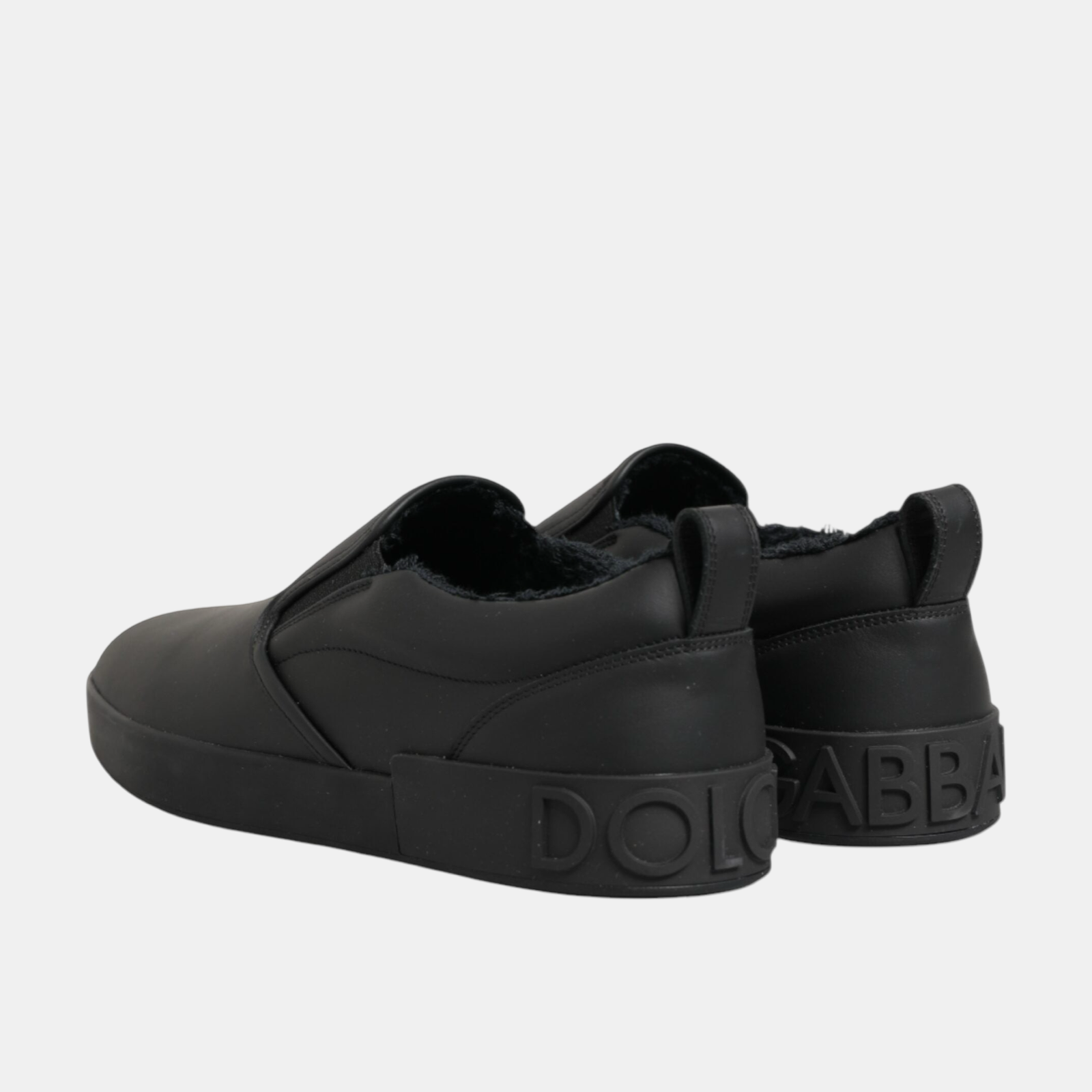 Dolce & Gabbana Men Slip On Shoes Heel View
