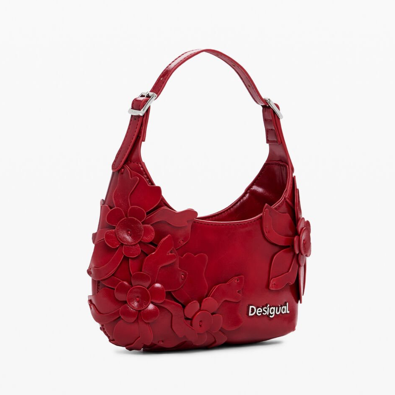 Дамска червена чанта Desigual Shoulder Bag 25WAXPC9 Side View