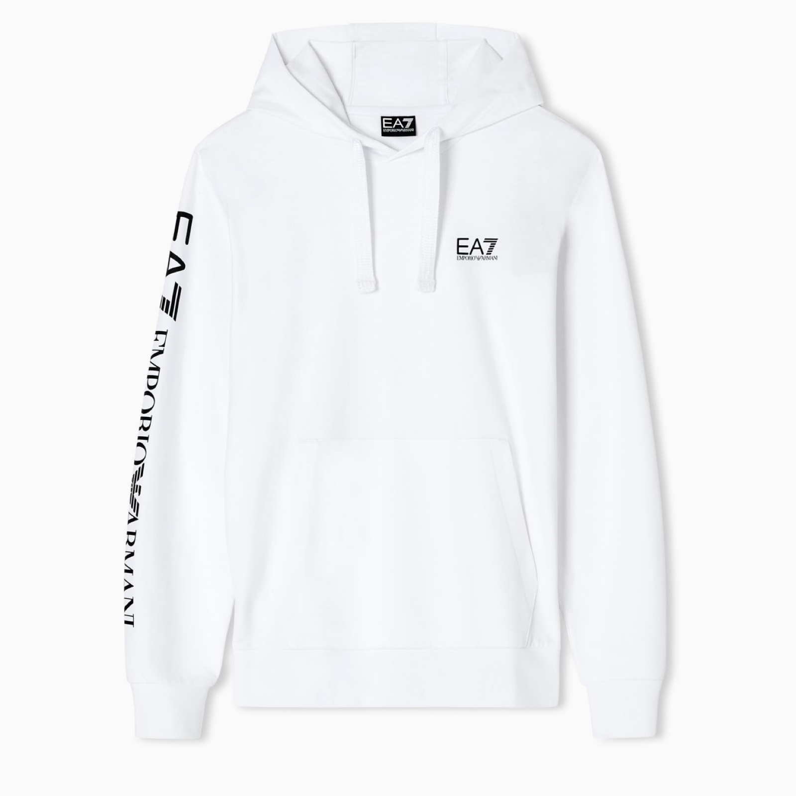 Мъжко бяло худи EA7 Emporio Armani Men Sweatshirt 7M000570 AF10377 Front View