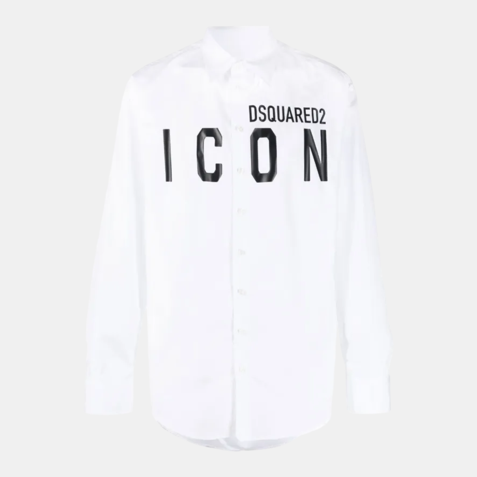Мъжка бяла риза Dsquared2 Icon Men Shirt Front View