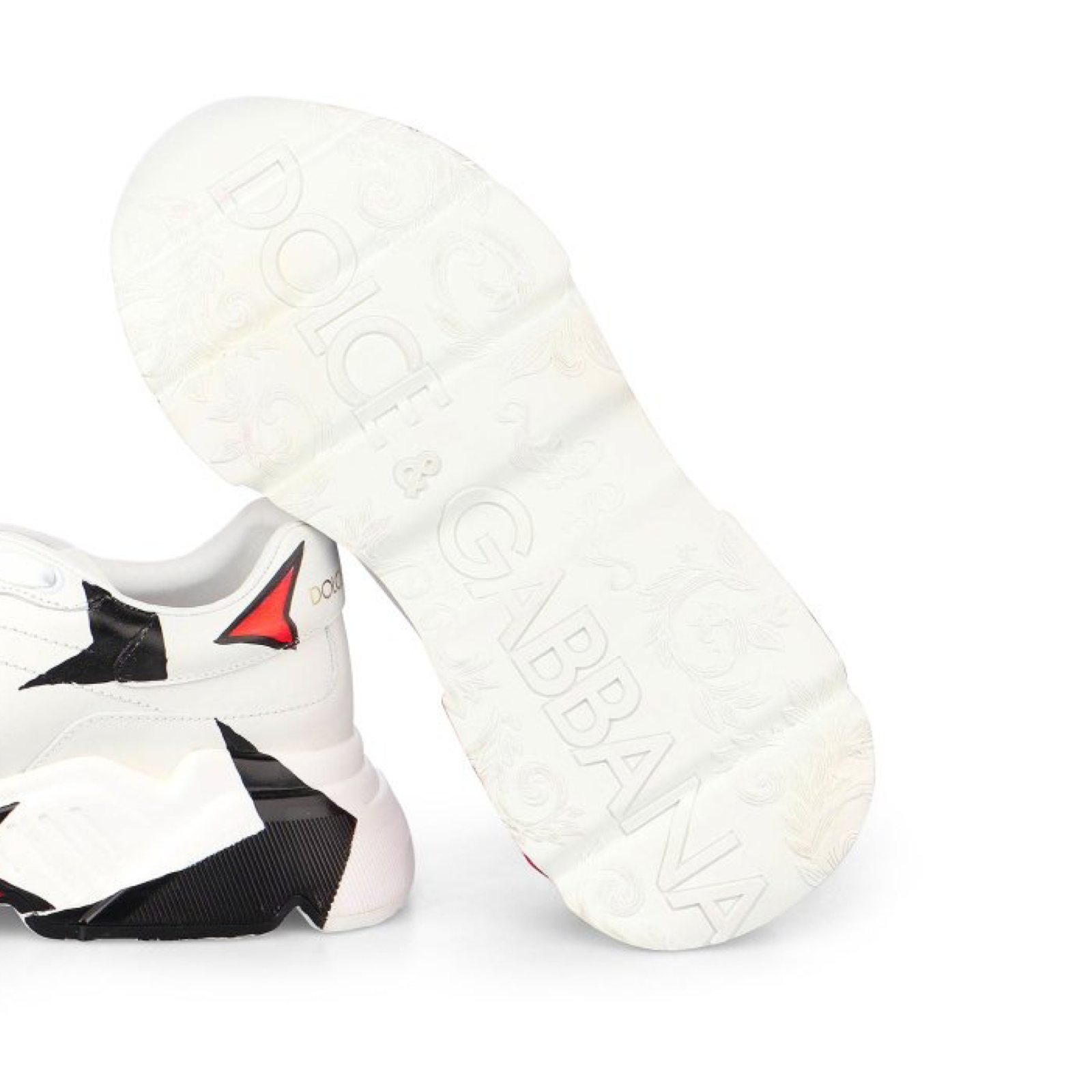 Dolce & Gabbana Daymaster Graffiti Hand Painted Sneakers Insole View