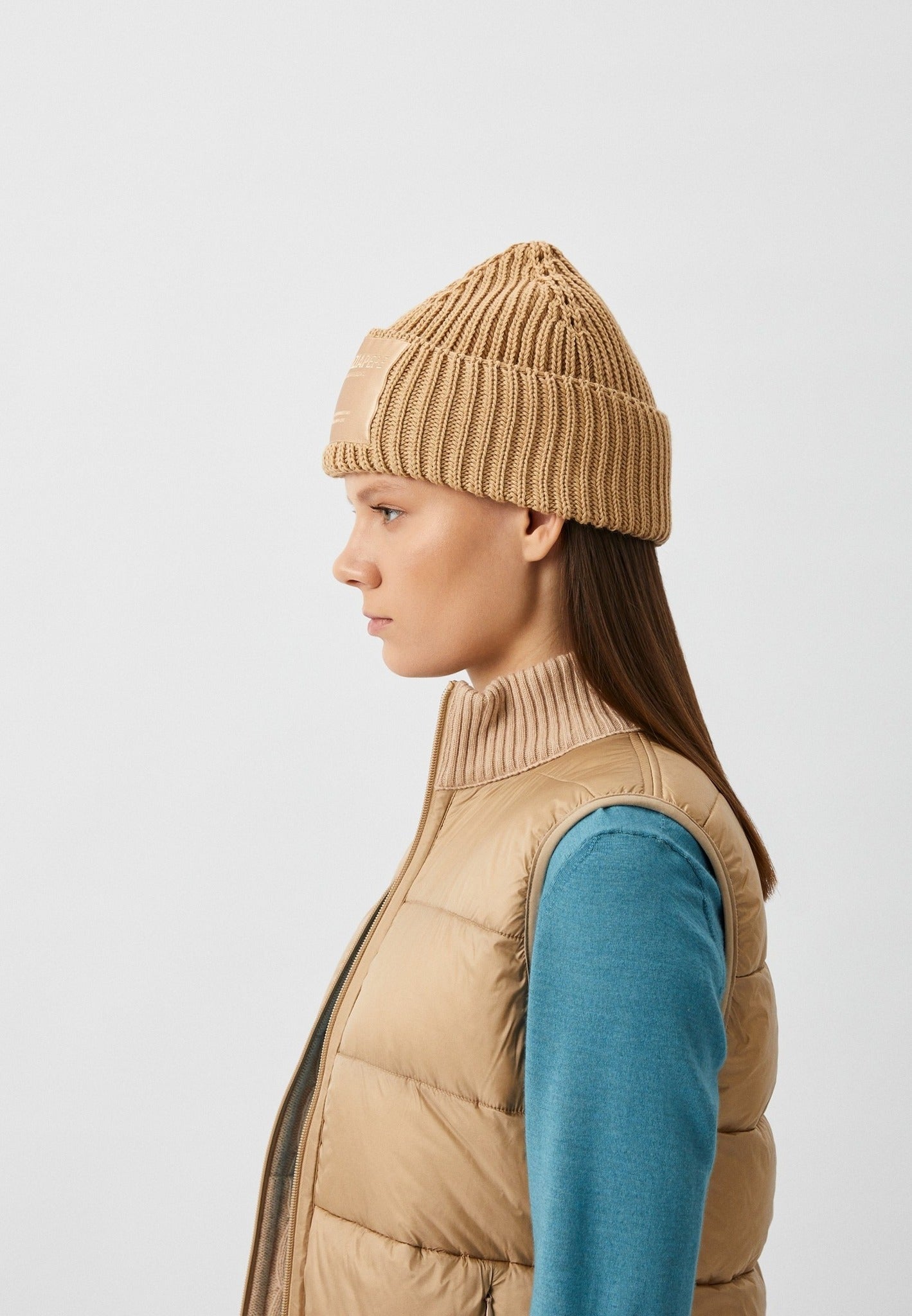 Дамска есенно-зимна шапка Women’s hat Patrizia Pepe 2F0048 K070 B778 Beige
