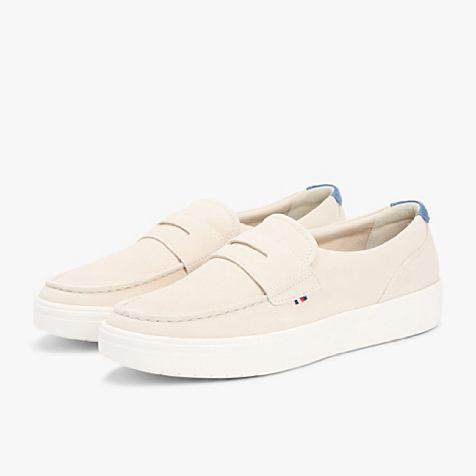 Мъжки бежови мокасини Tommy Hilfiger Men Loafers FM0FM05786 ACI Lateral View