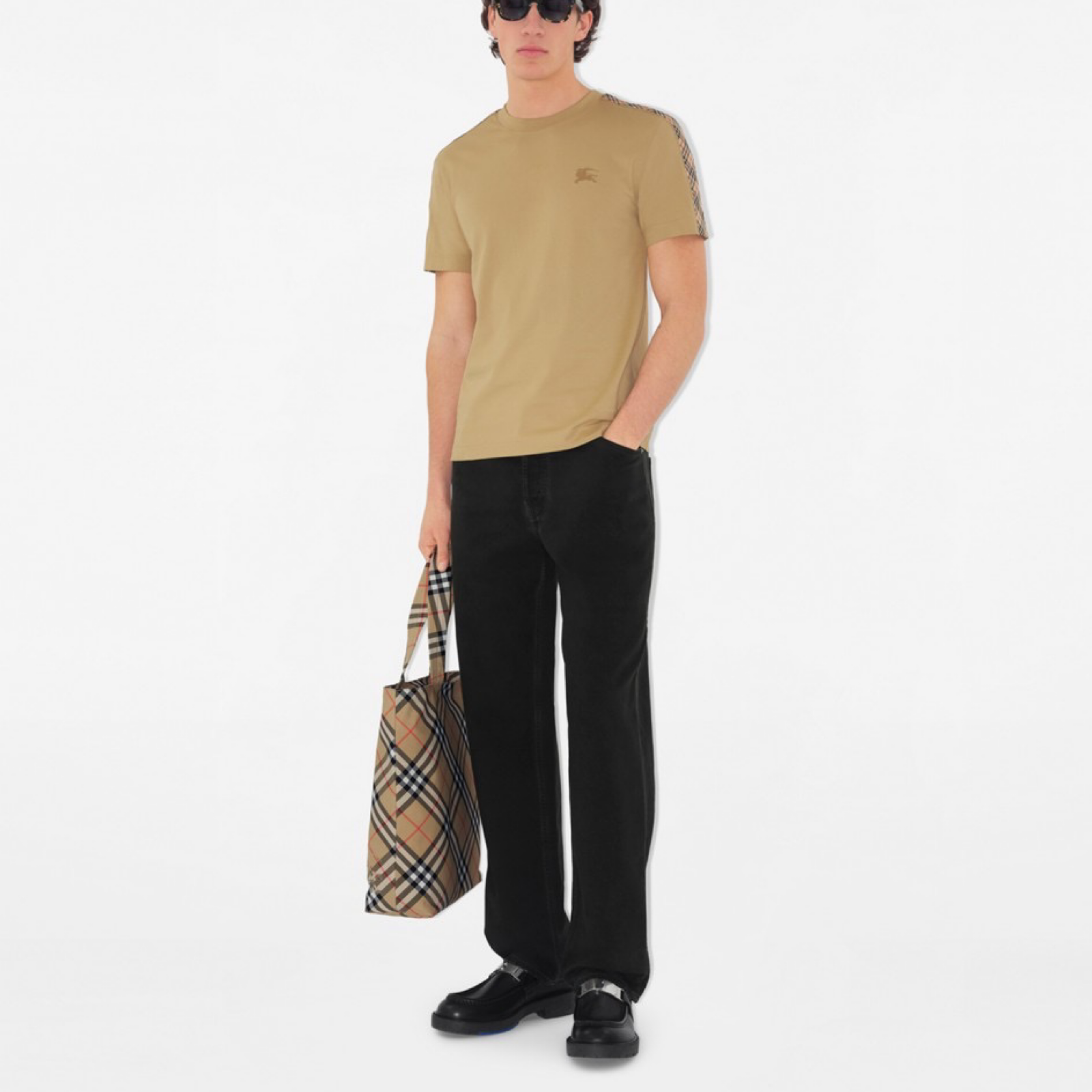 Burberry Beige Cotton T-Shirt
