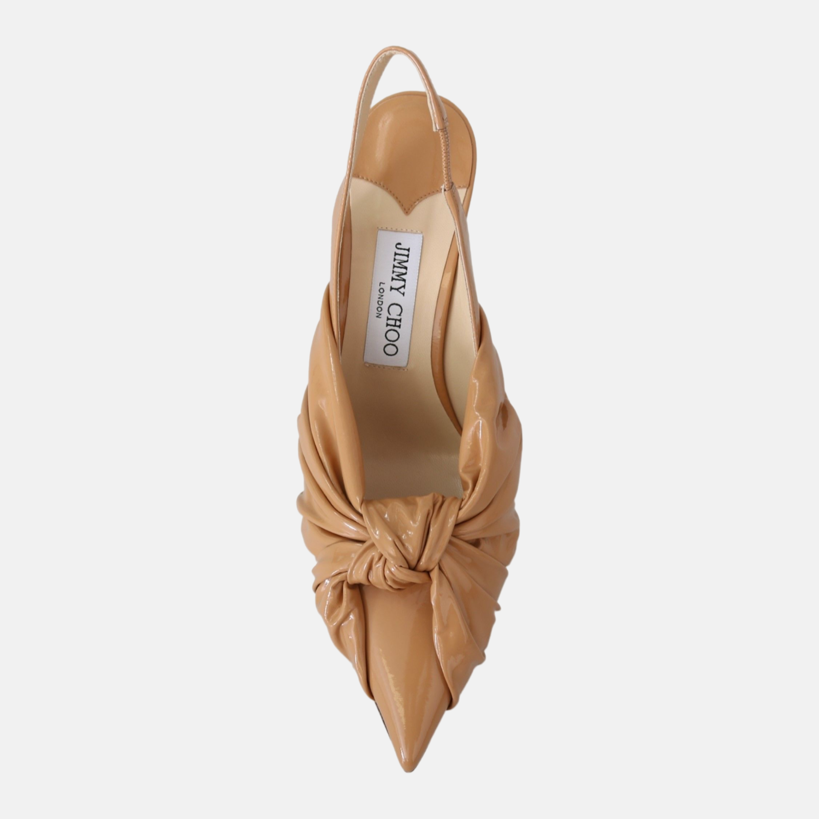 Токчета Jimmy Choo Annabel 85 Knotted Leather Slingback Pumps