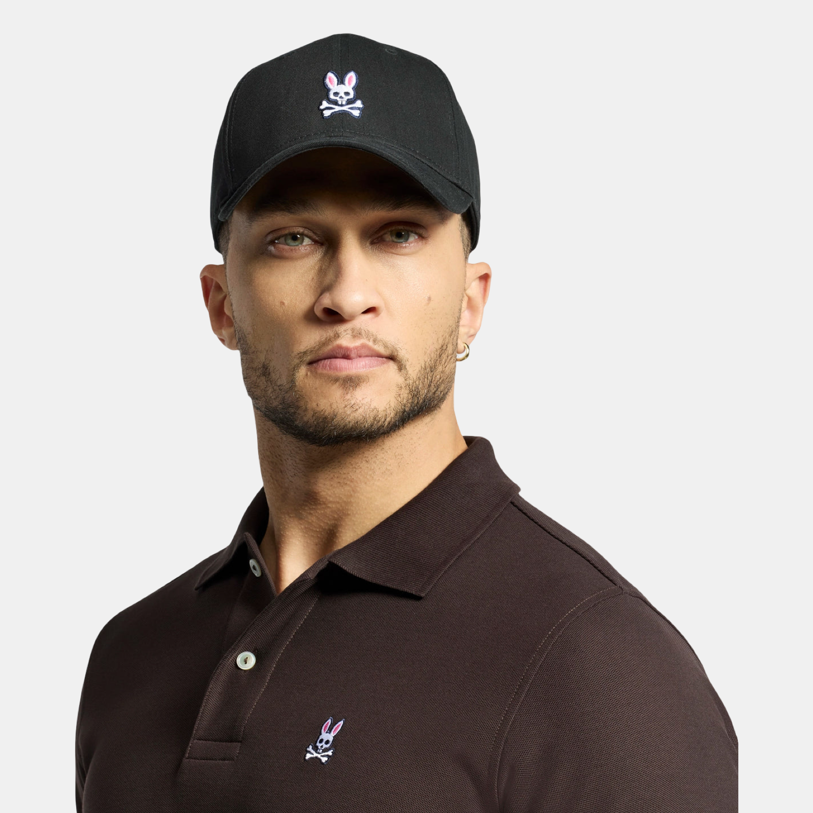Мъжка шапка Psycho Bunny Men Cap B6A816A1HT 001 Model View