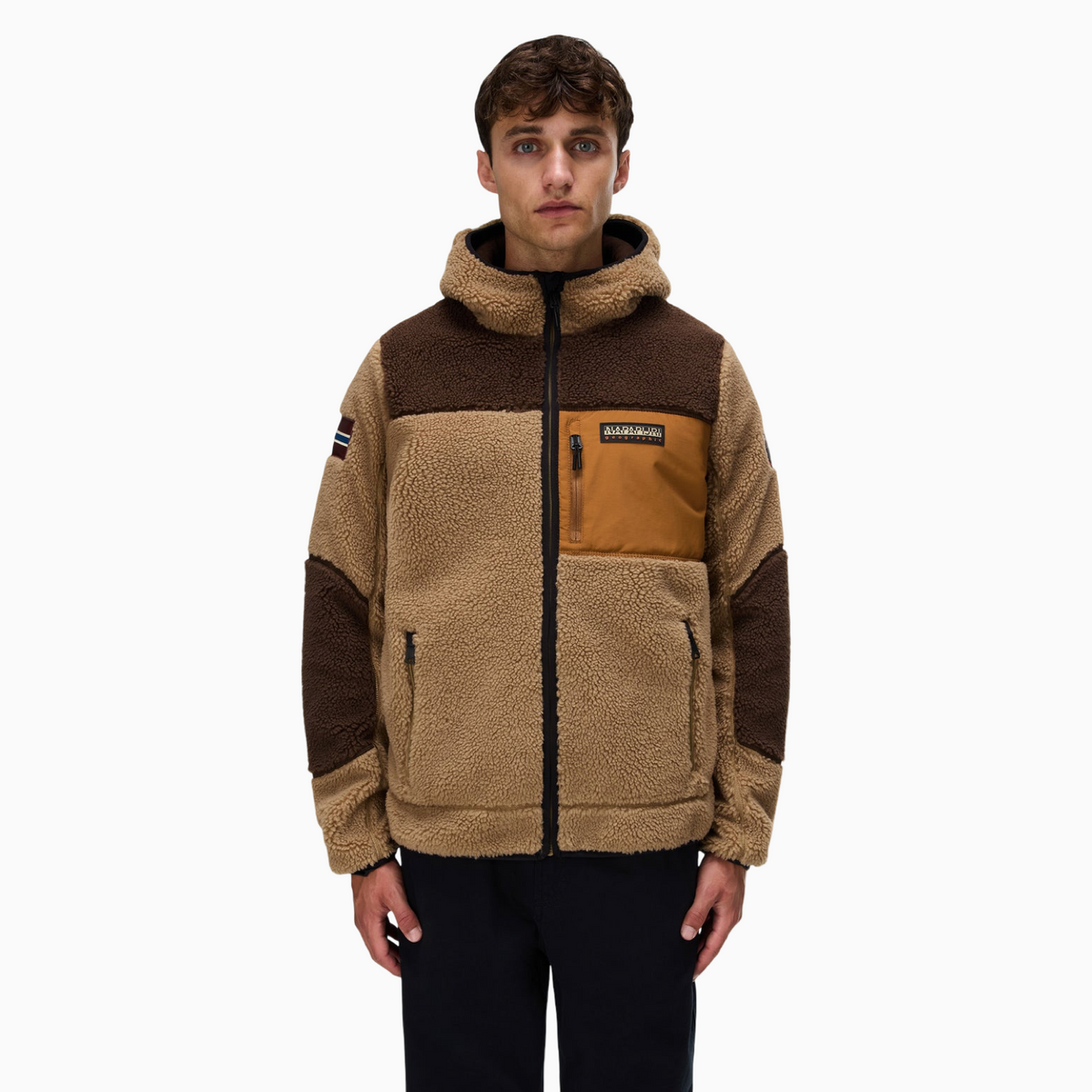 Мъжки суичър Napapijri Yupik Men Fleece Hoodie NP0A8AZX M4E Front View