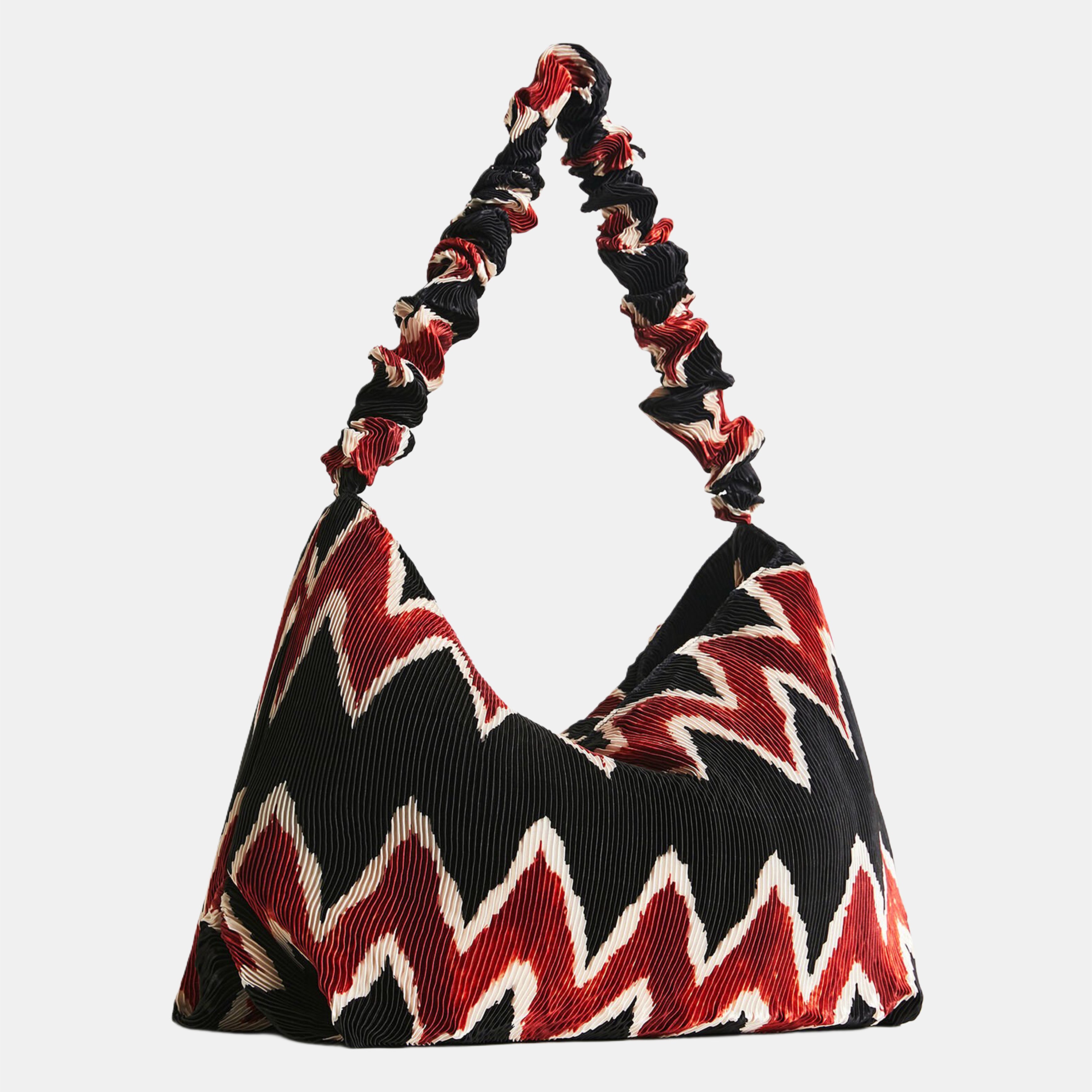 Дамска чанта Women’s geometric pleated shoulder bag Desigual 22SAXA87 2000U
