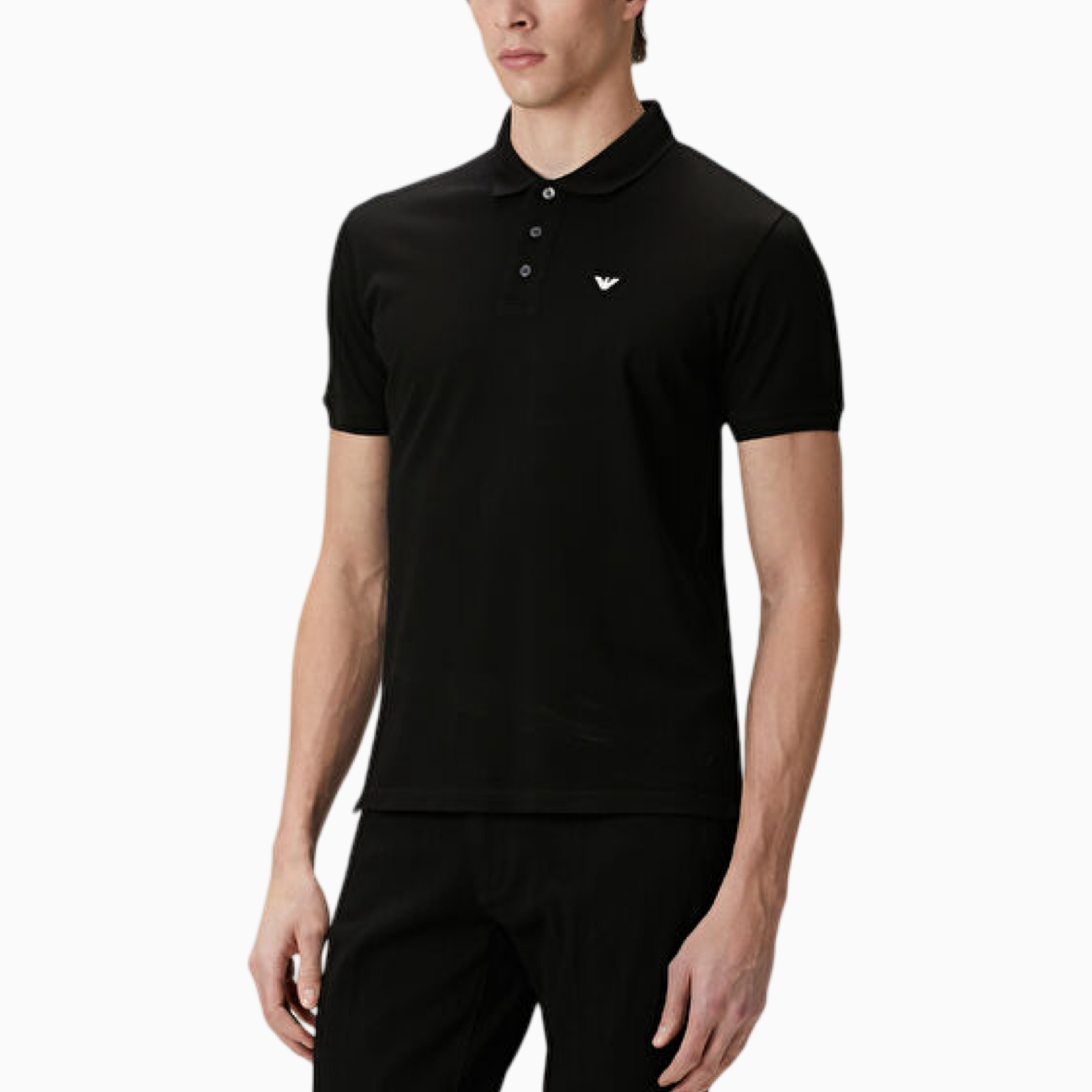 Мъжка черна поло тениска Emporio Armani EM000571 AF12331