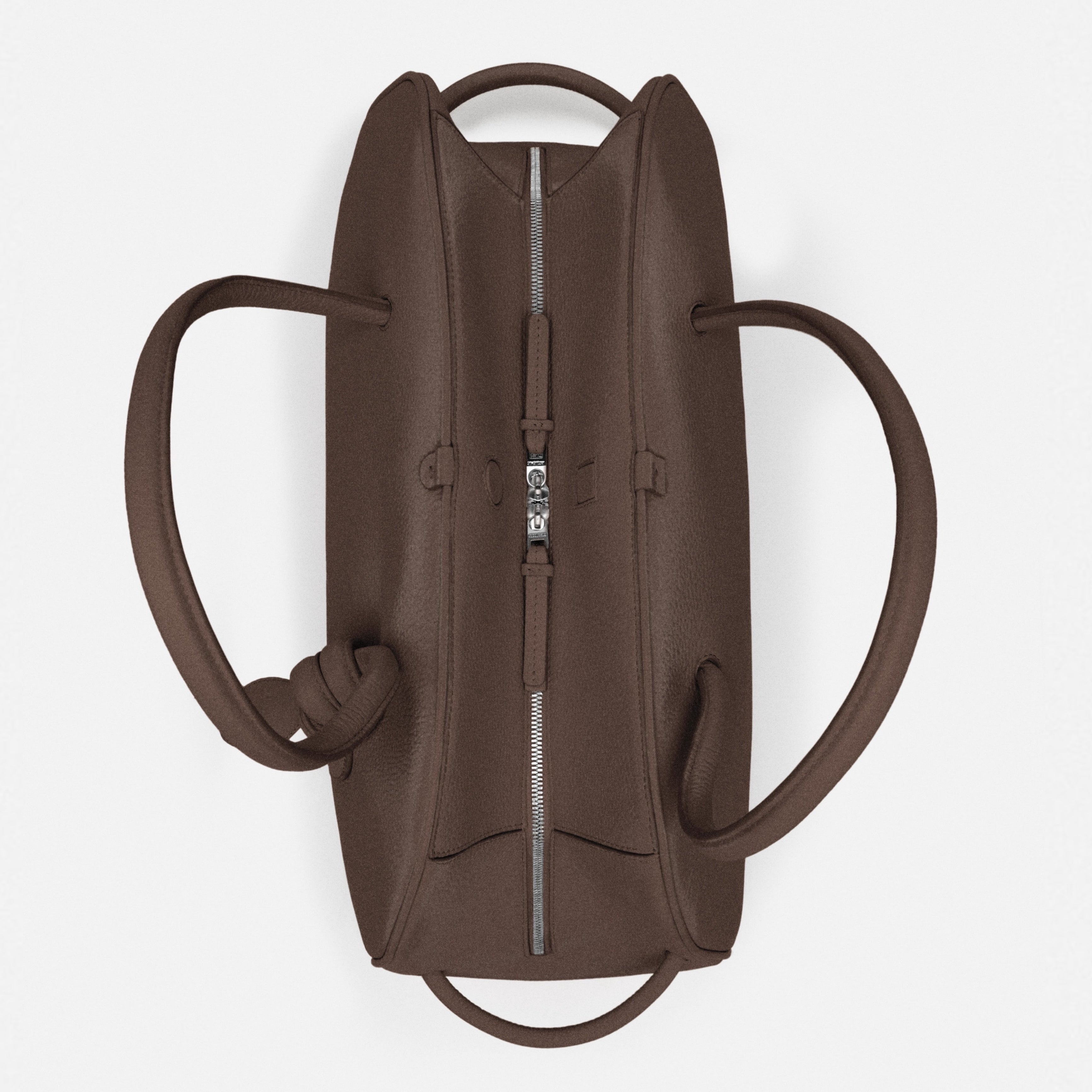 Пътна чанта Travel bag Jacquemus Le Grand Tourisme BAU00427AC03A03880 Dark Brown top view