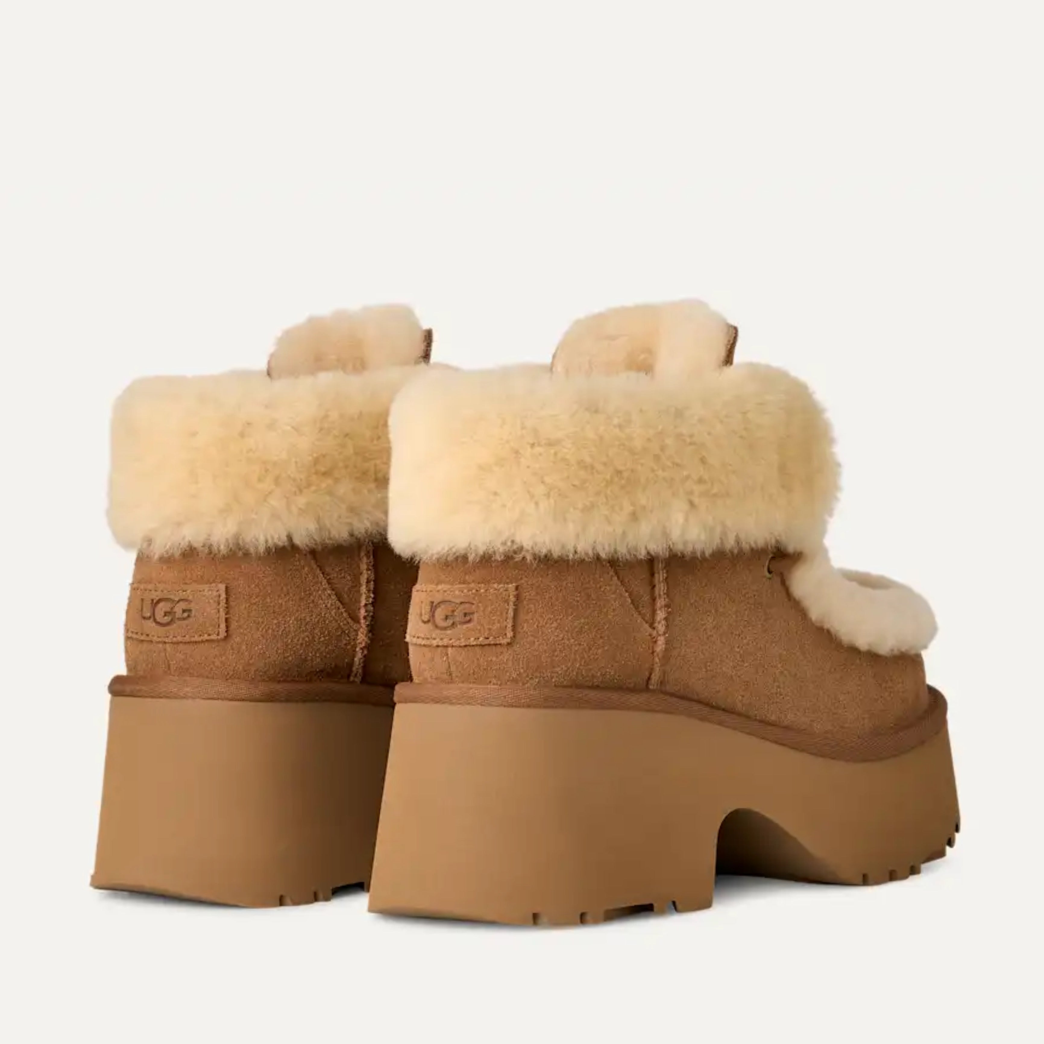 Дамски боти Women’s ankle boots UGG Esmee 1171532CHE Chestnut heels view