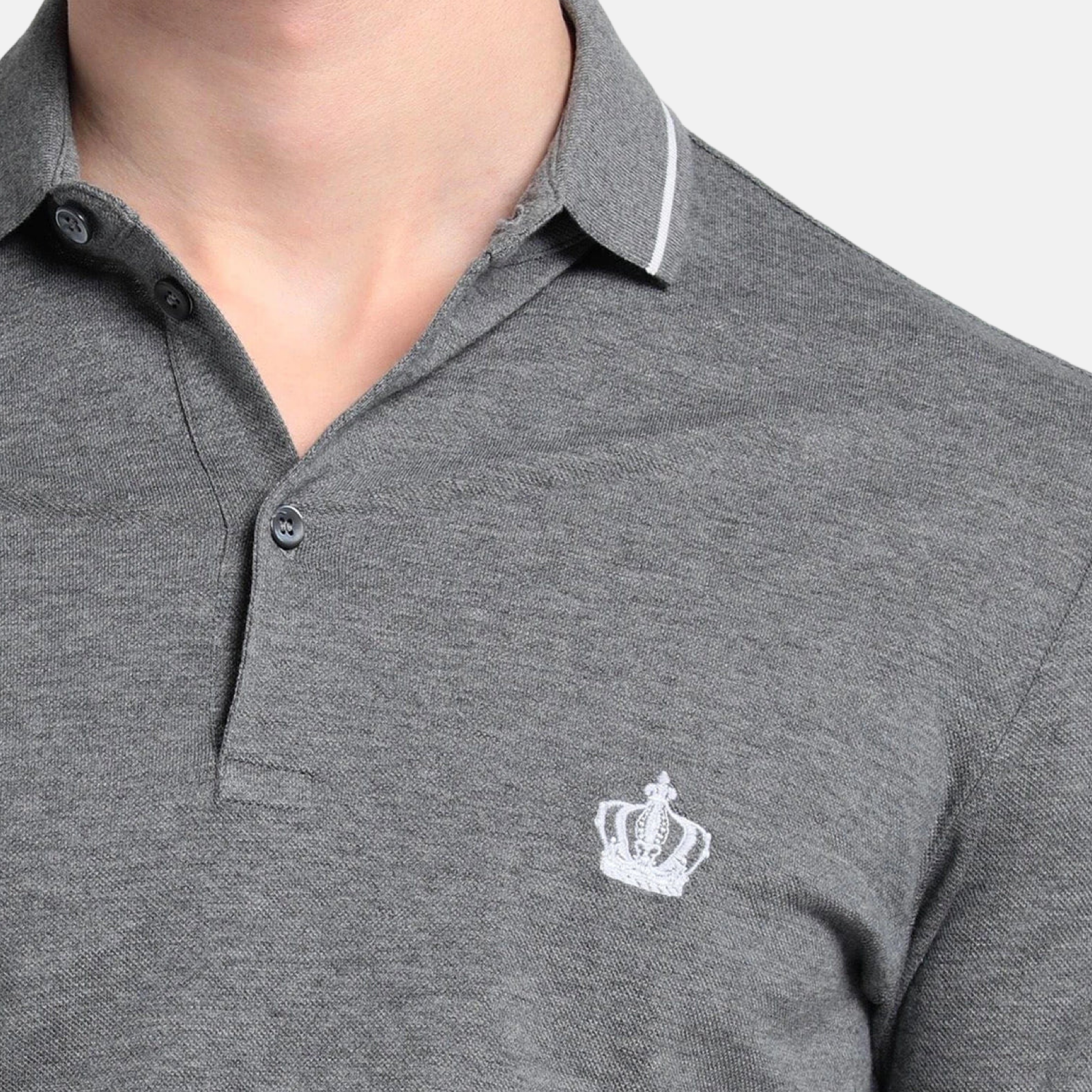 Мъжка сива поло тениска Dolce & Gabbana Men Polo