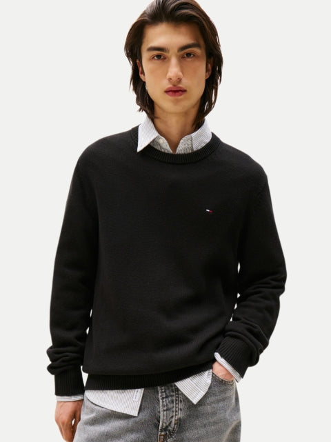 Мъжки памучен пуловер Men’s cotton sweater Tommy Hilfiger DM0DM21787 BDS front view 2