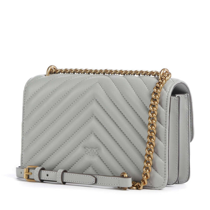 Дамска чанта Women’s shoulder bag PINKO Love Mini 100074 A0GK K32Q Gray back view