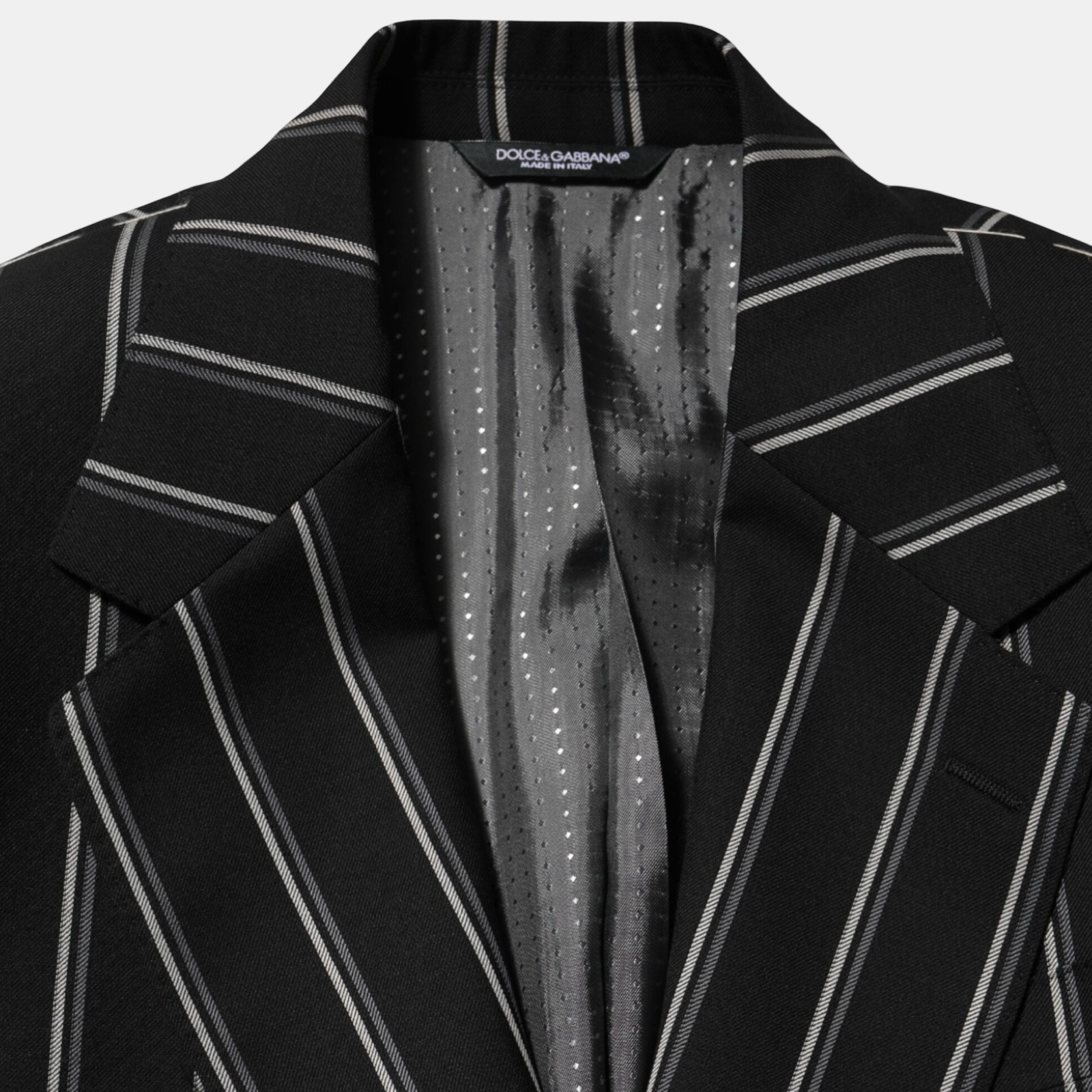 Dolce & Gabbana Sicilia Stripes Men Blazer Close-Up