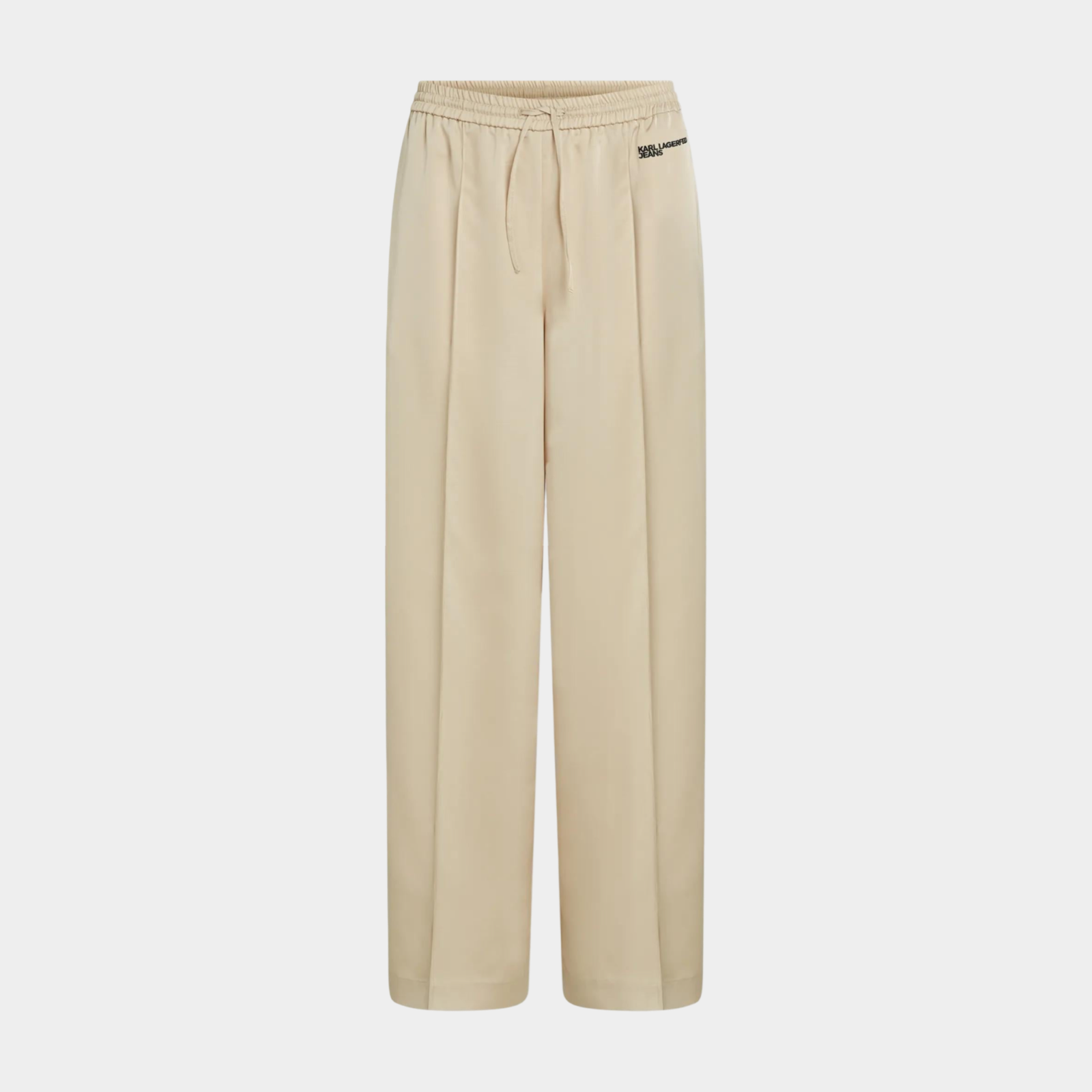 Дамски сатенени панталони Karl Lagerfeld Jeans Wide-Leg Satin Women Trousers B2W10058 2MW Front View