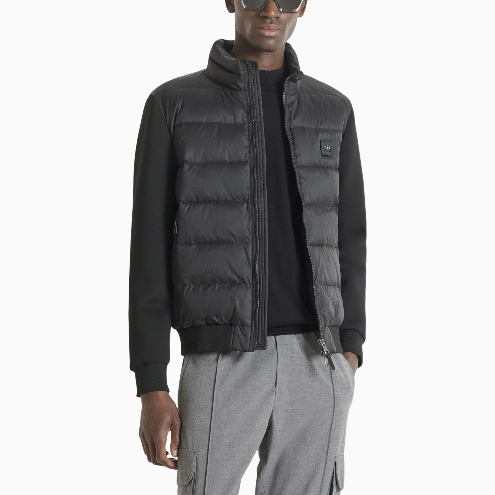 Мъжко черно яке Antony Morato Men Jacket MMCO00936-FA600275 Front View