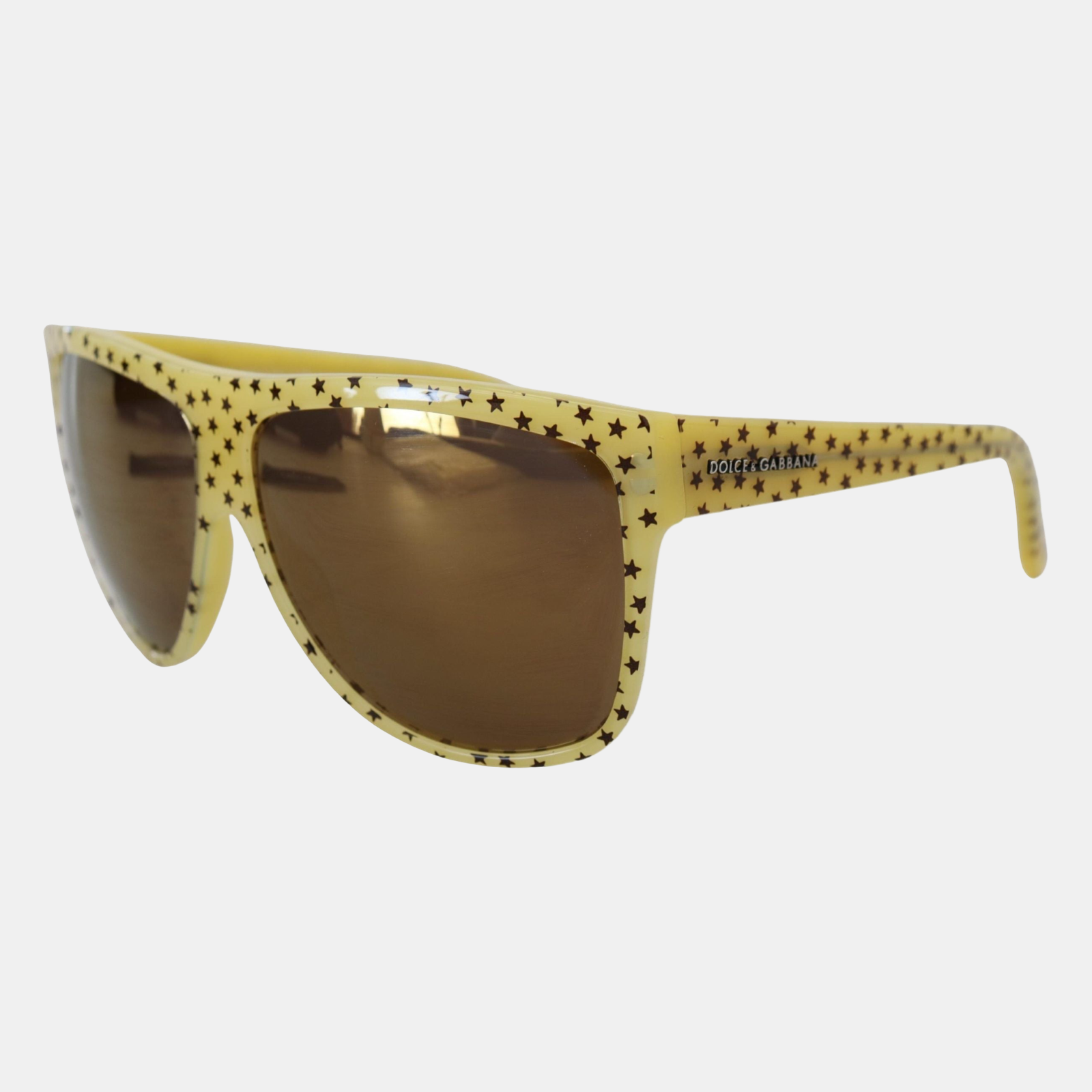 Dolce & Gabbana Stellar Chic квадратни слънчеви очила в жълто