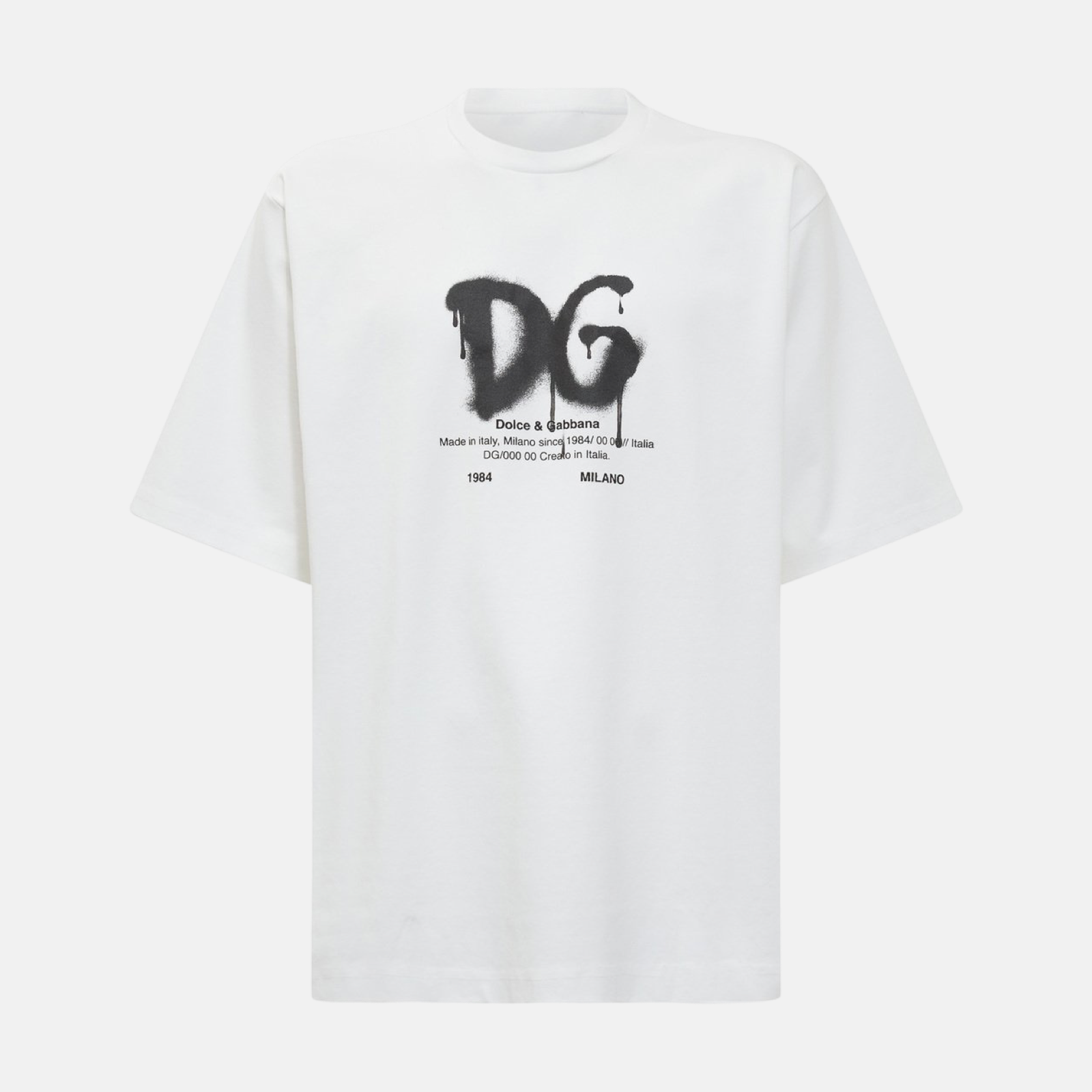 Мъжка бяла тениска Dolce & Gabbana DG Logo Men T-shirt
