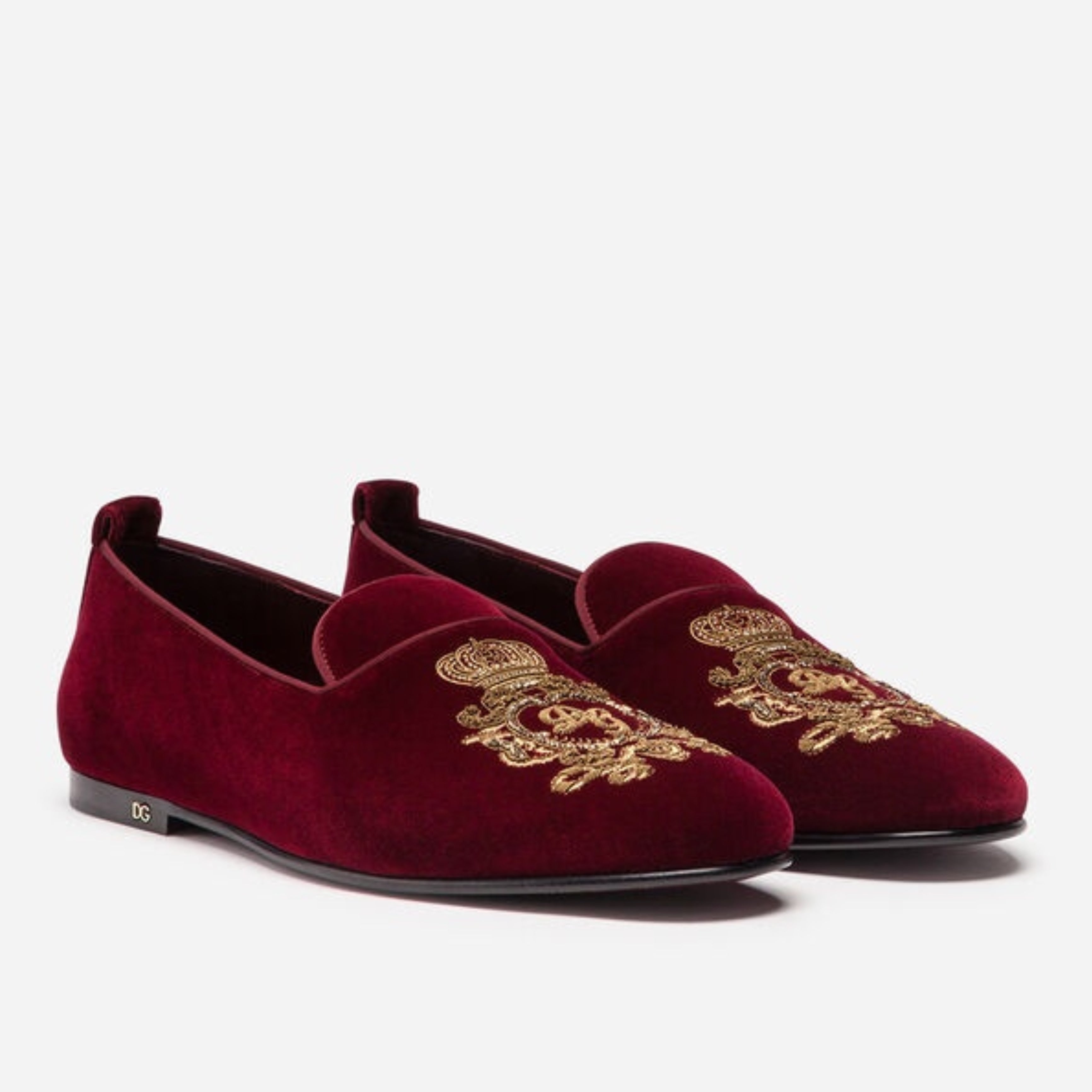 Dolce & Gabbana мъжки кадифени мокасини