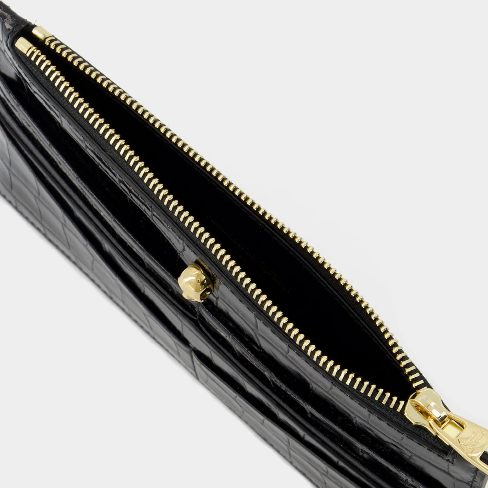 Дамско портмоне Alexander McQueen Wallet AMQ019055 Black Top View