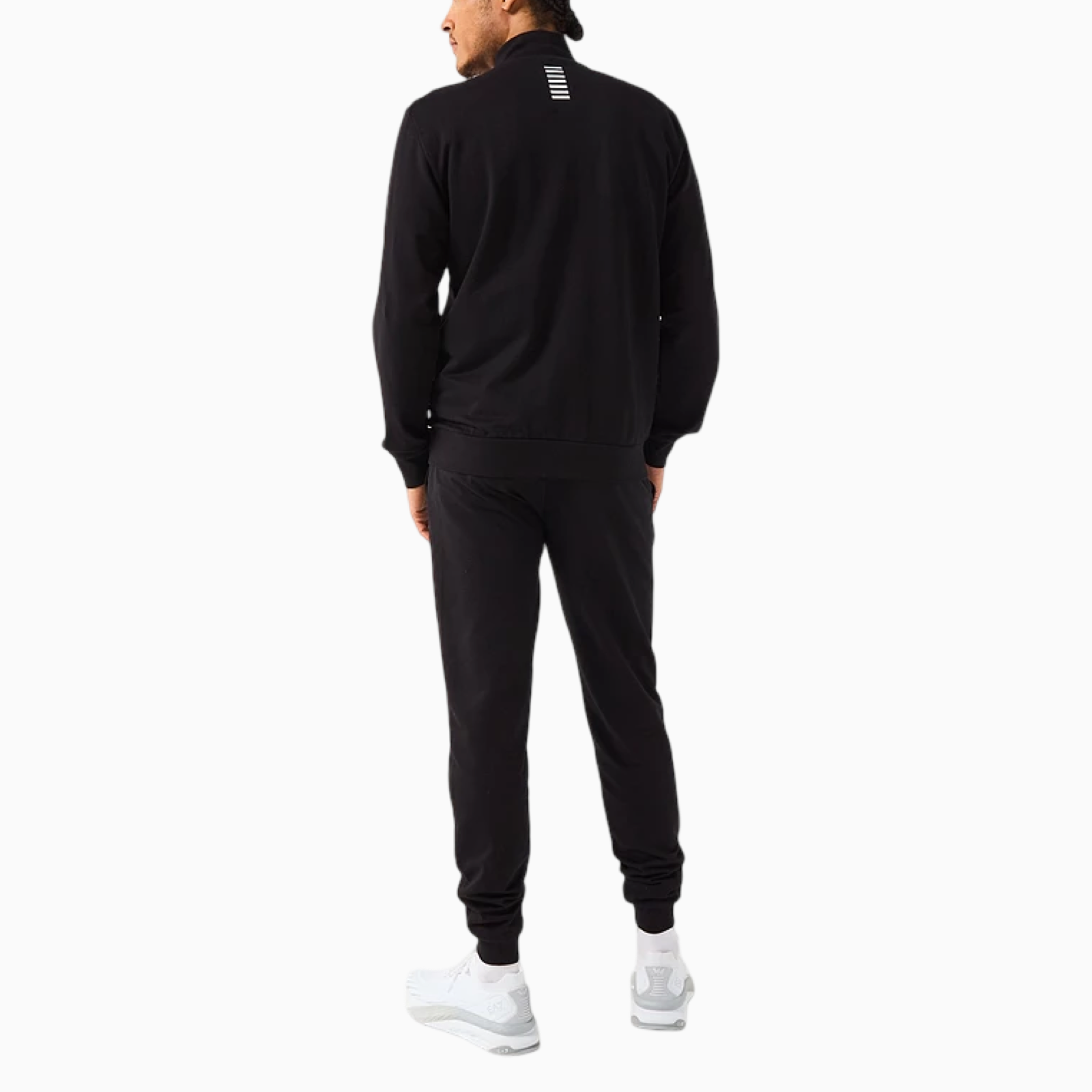 Мъжки черен спортен екип EA7 Emporio Armani Men Tracksuit 8NPV60 PJVRZ 1200 Back View