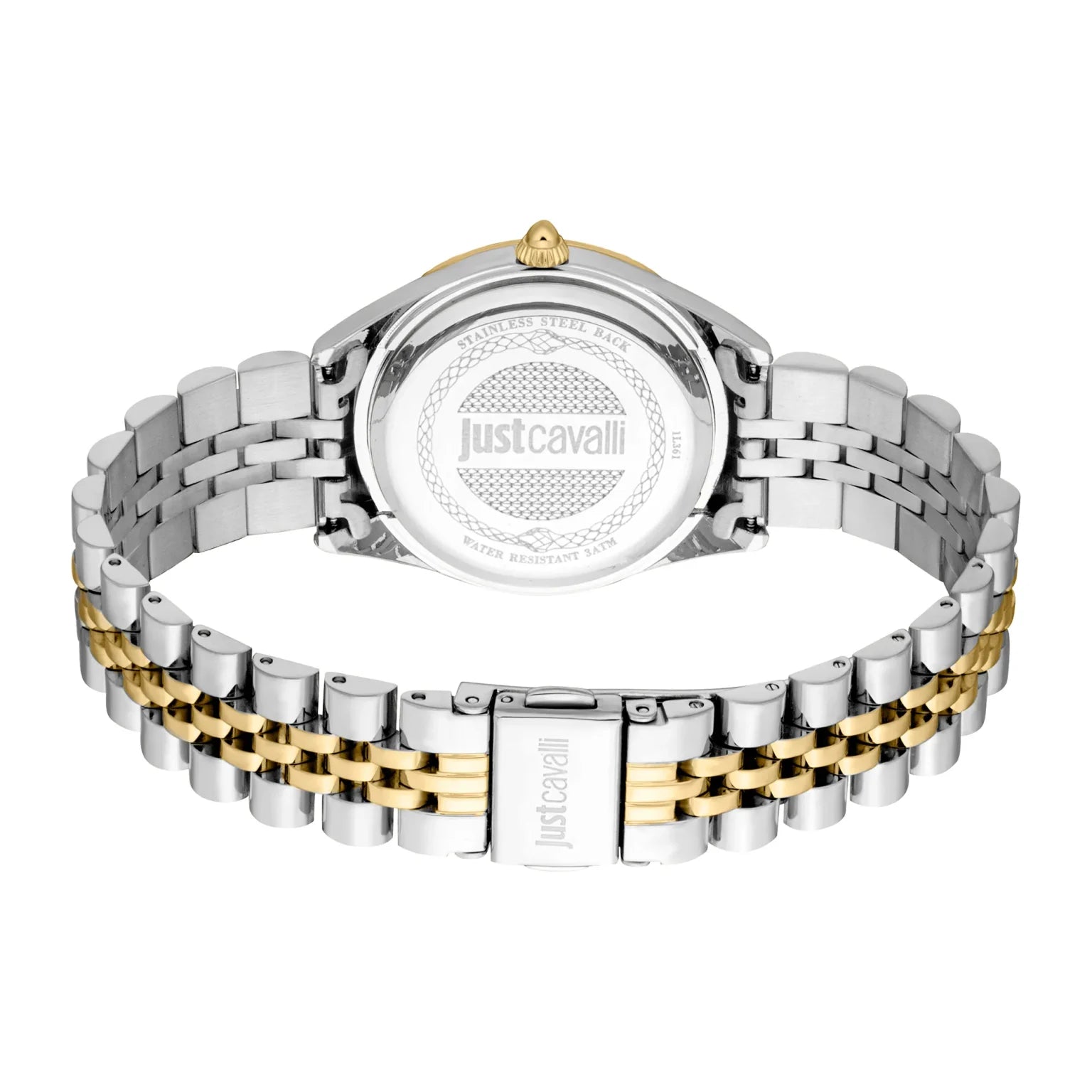 Комплект дамски часовник и гривна Women’s watch Just Cavalli SET Vittoria Glam JC1L361M0075 Two Tones YG Silver