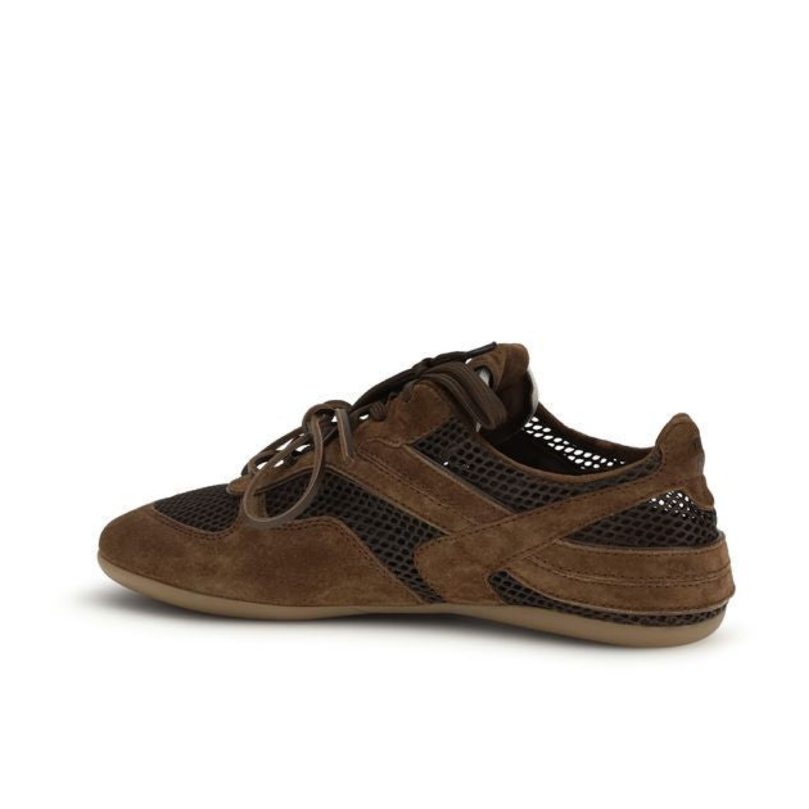 Miu Miu Mesh And Suede Athletic Sneakers 5E589EF0053KU1F0324 Medial View