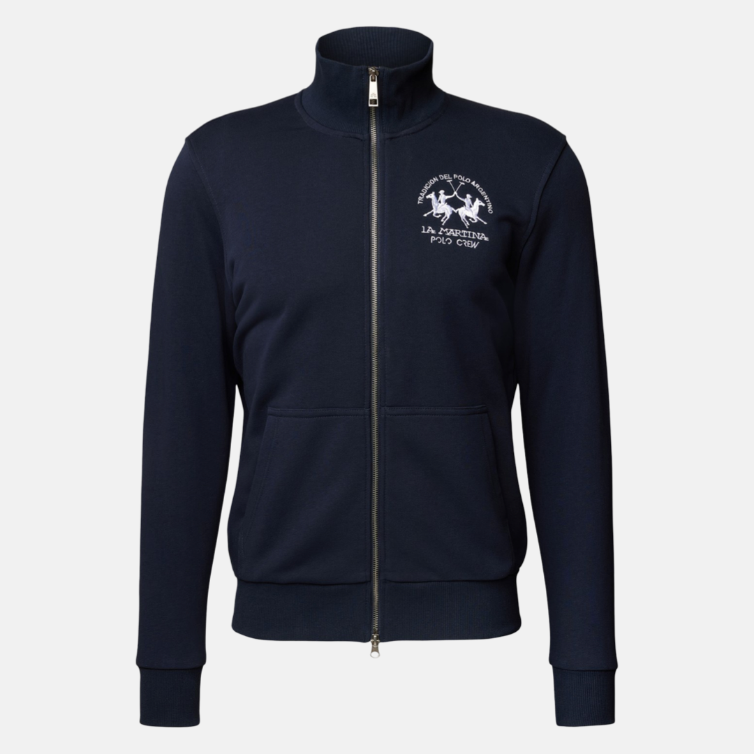 Мъжки суичър La Martina Men’s sweatshirt La Martina XMF005 FP548 07017 Dark Blue front view