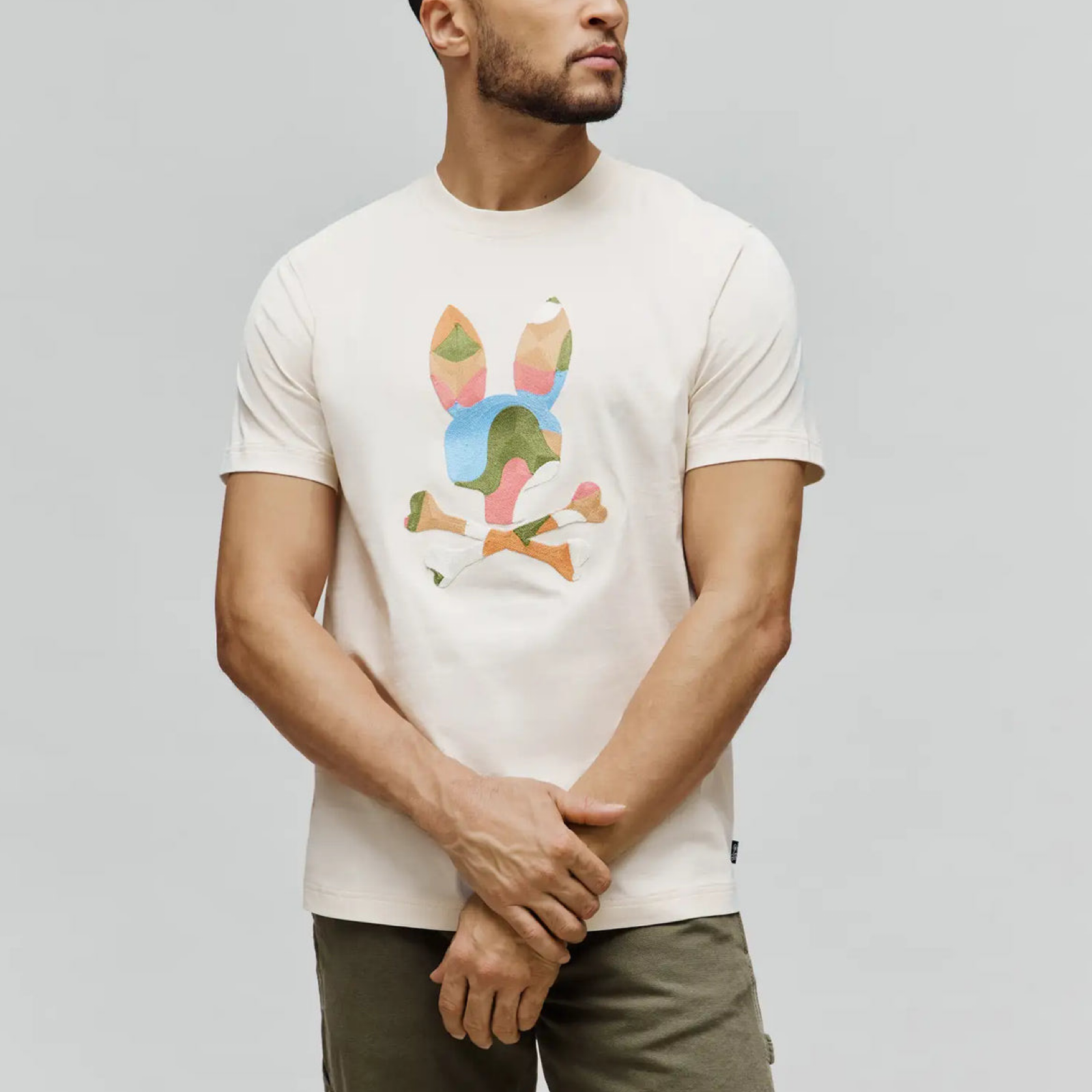 Мъжка тениска Psycho Bunny Men T-shirt MT0200250 250 Front View