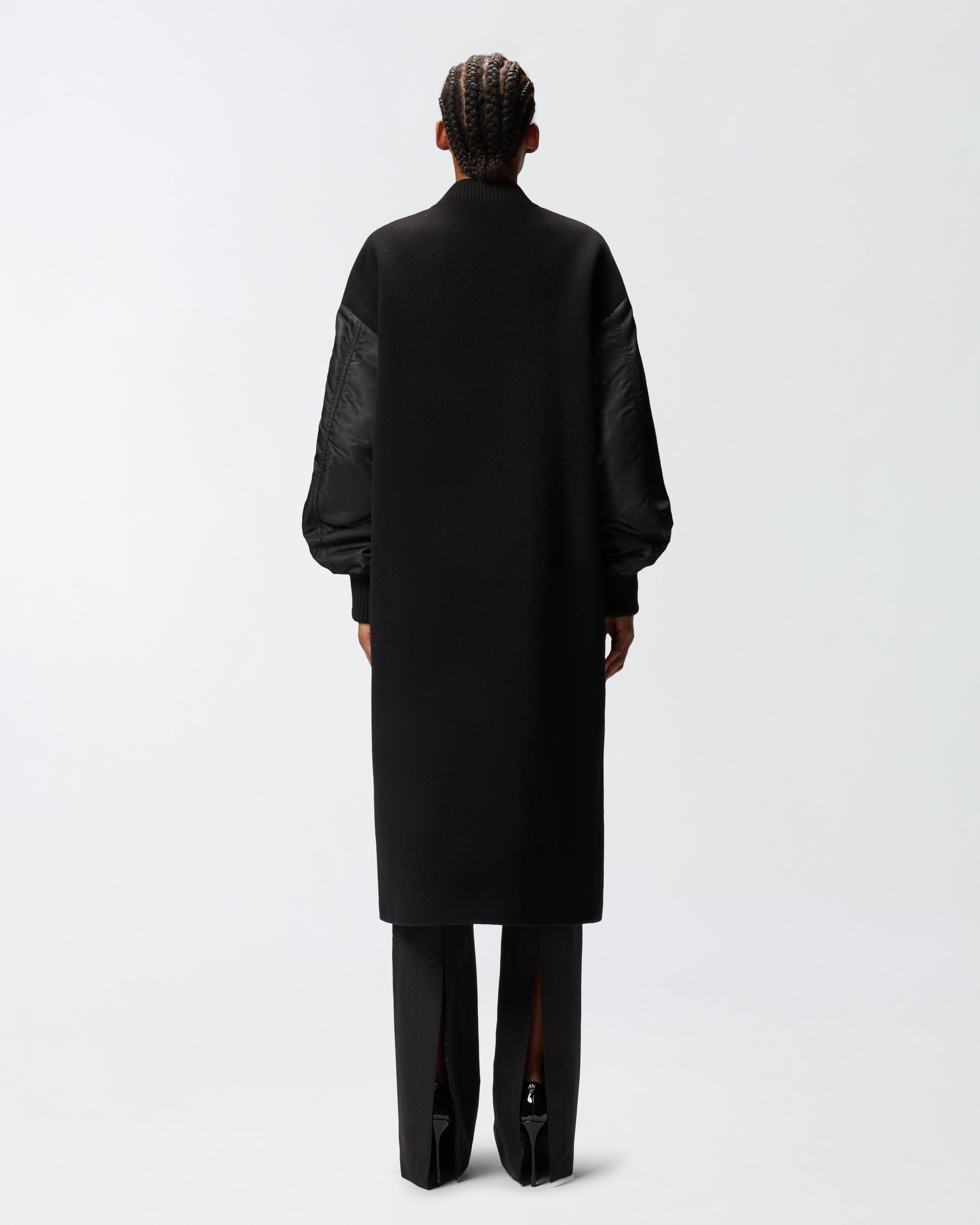 Дамско палто Women’s wool long coat PINKO 105640A2SLZ99 lifestyle back view