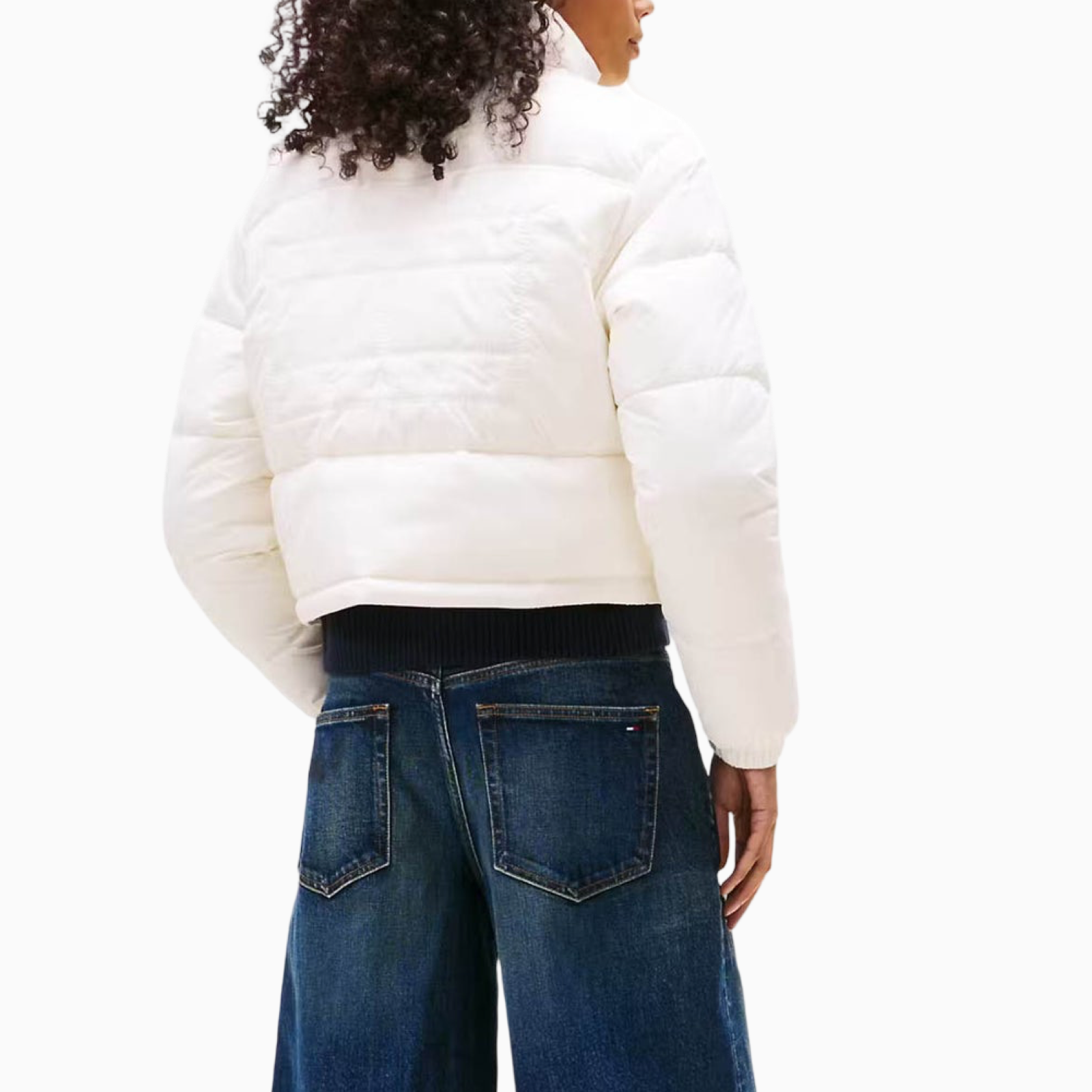 Women’s white jacket Tommy Hilfiger Jeans дамско бяло яке DW0DW21620 Back view