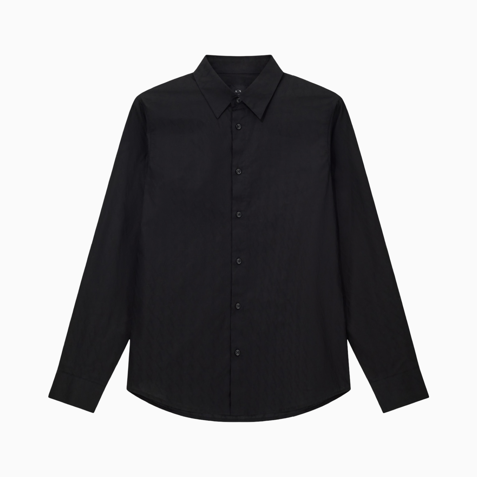 Мъжка черна риза Armani Exchange Men Shirt XM001587 AF16631 Front View