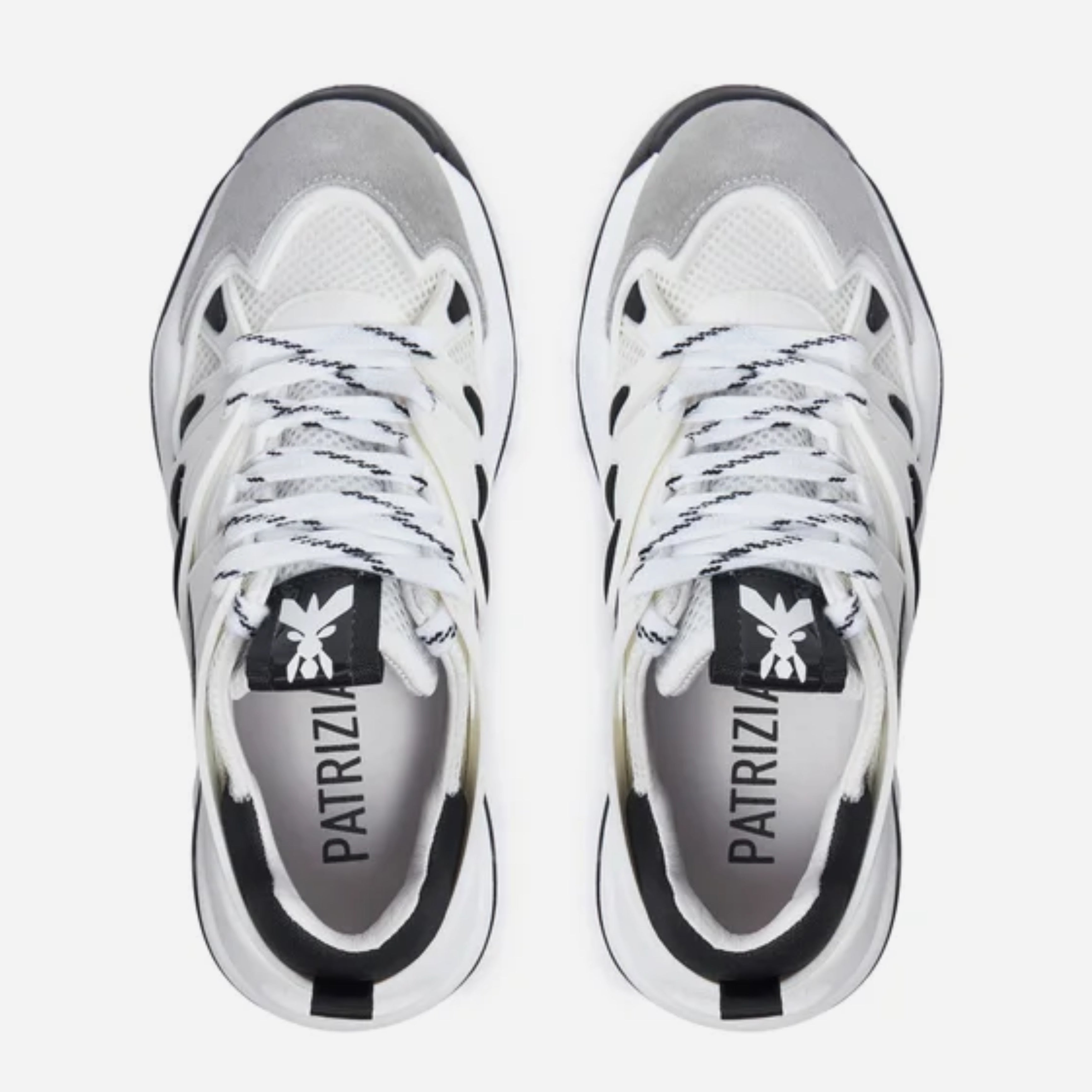 Дамски кецове в бяло и черно Women’s sneakers Patrizia Pepe 8Z0043 V005 XIGU White/Black