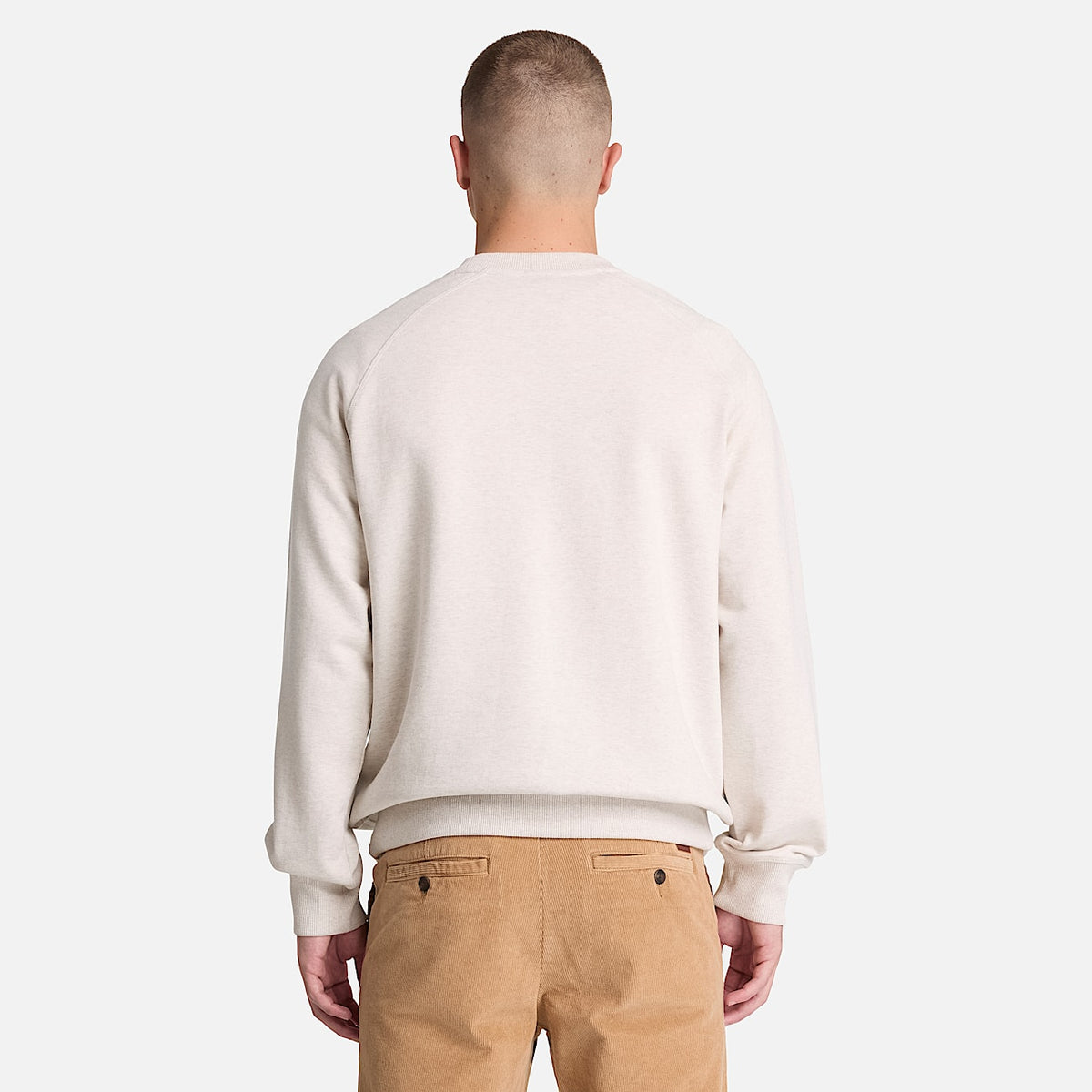 Мъжка памучна блуза Men’s Exeter River Crew Sweatshirt TBC0YHBA546 Beige back view
