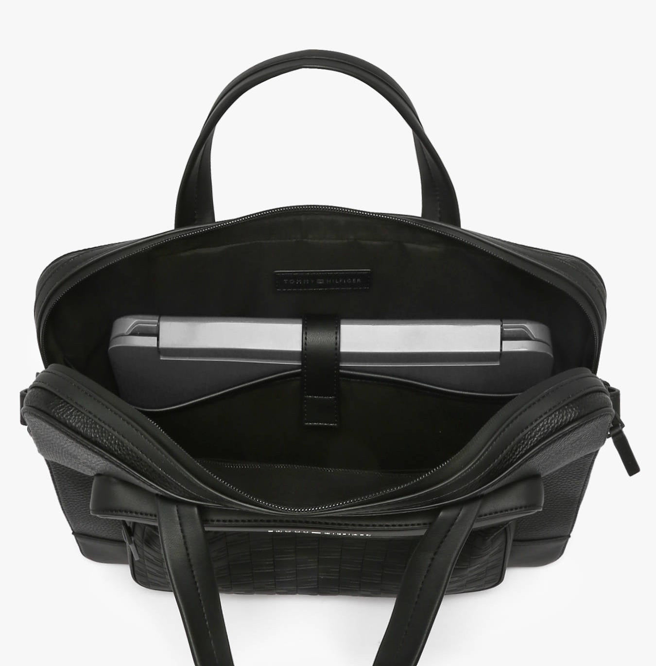 Бизнес чанта за лаптоп Men’s business laptop bag Tommy Hilfiger AM0AM14002 BDS inside view